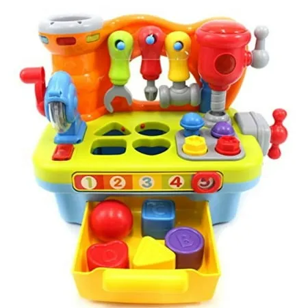 PowerTRC Little Engineer Multifunctional Musical Learning Tool Workbench For Kids