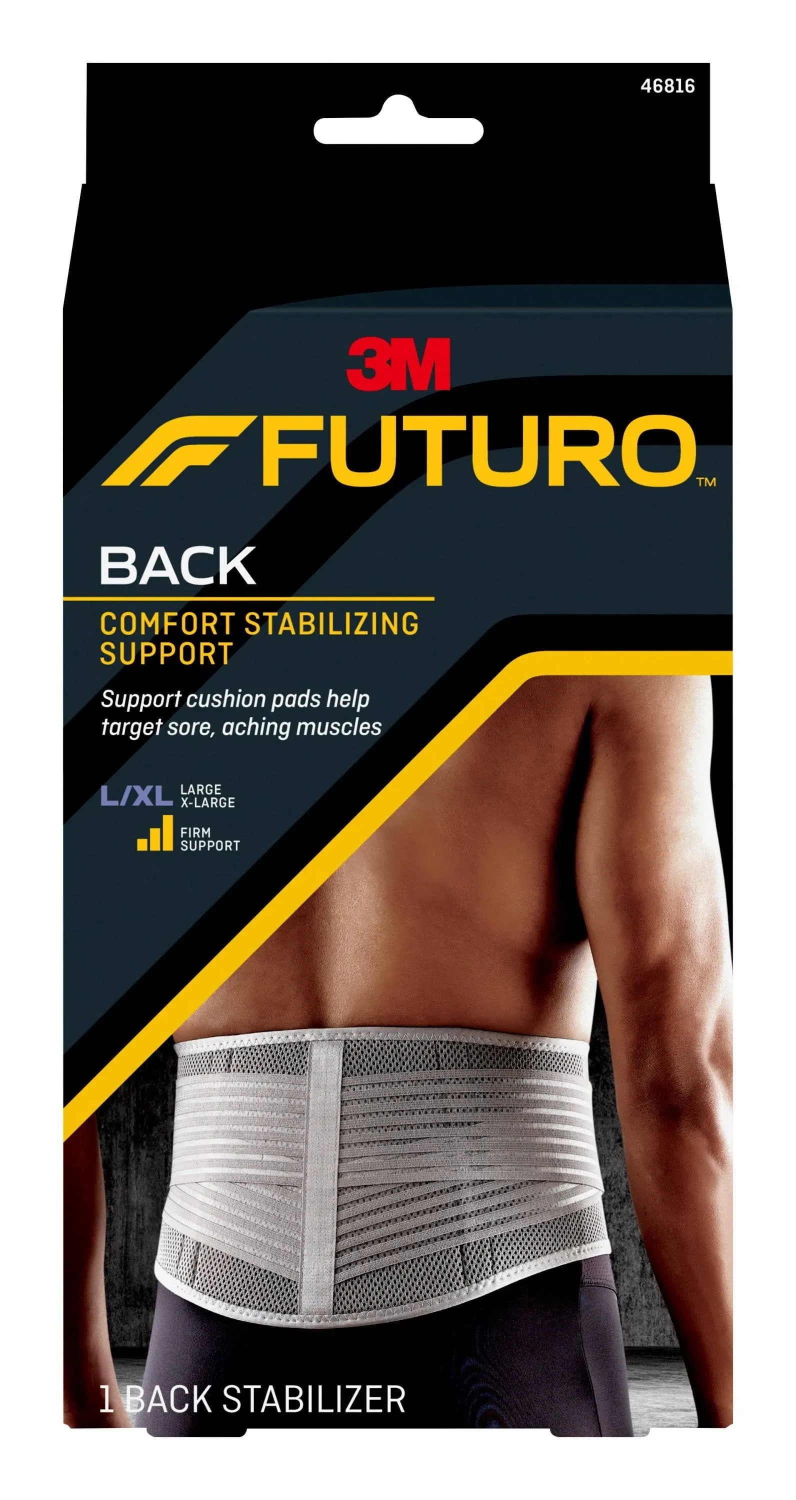 Clearance - Open Box - Futuro Stabilizing Back Support, Moderate Stabilizing Support, Adjust to Fit, Large/X-Large