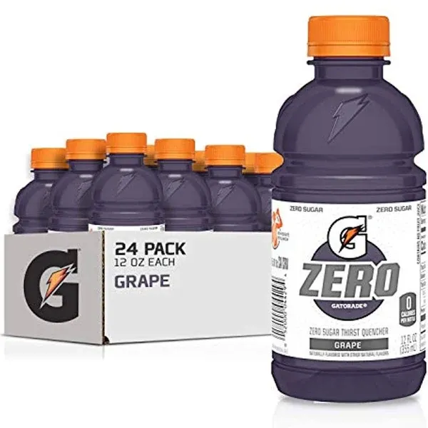 Gatorade Zero Sugar Thirst Quencher, 4 Flavor Variety Pack, 12 fl oz, Pack of 24