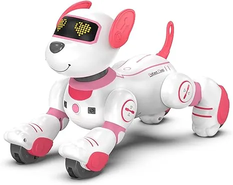 SONOMO Remote Control Robot Dog Toy for Kids, Programmable Robotic Puppy, Smart Interactive Stunt Robot Dog Toy for Kids 3-8 Year Gift