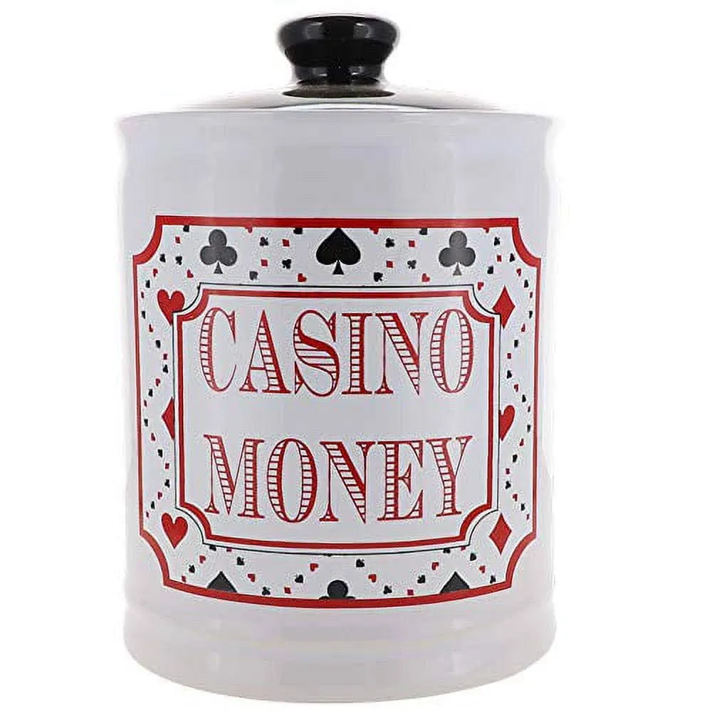 Cottage Creek Casino Money Jar, Casino Piggy Bank, Slots Casino Party Decorations, Casino Gifts