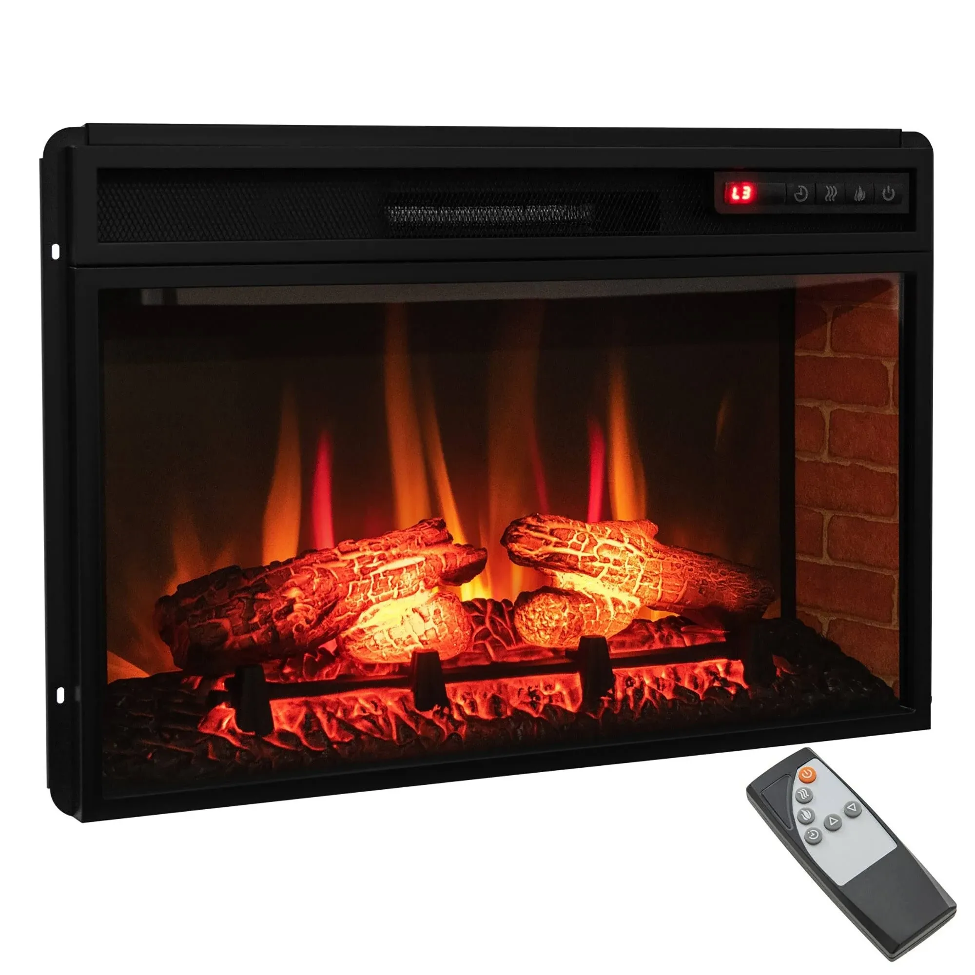 Gymax Electric Fireplace Insert