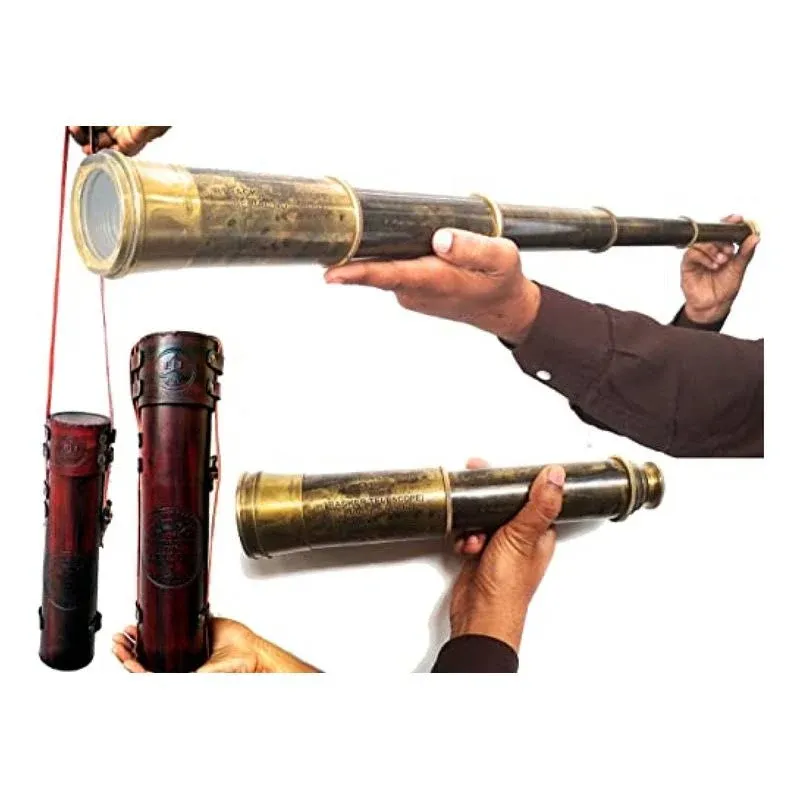 Rare Brass Telescope East India Company 1818 Tracker Spyglass Scope Replica ...