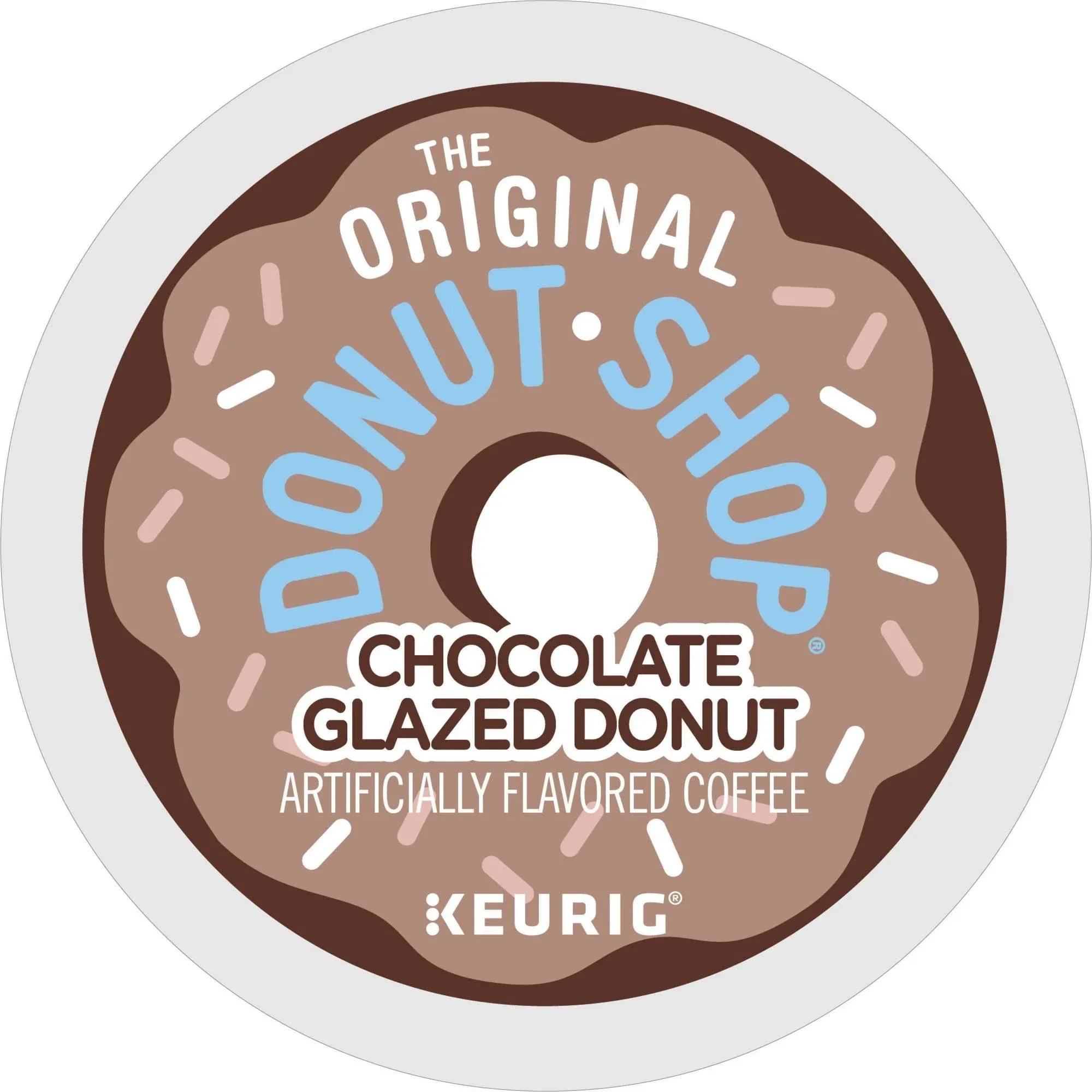 The Original Donut Shop Chocolate Glazed Donut Coffee K-Cup® Box 12 Ct - Kosher Single Serve Pods