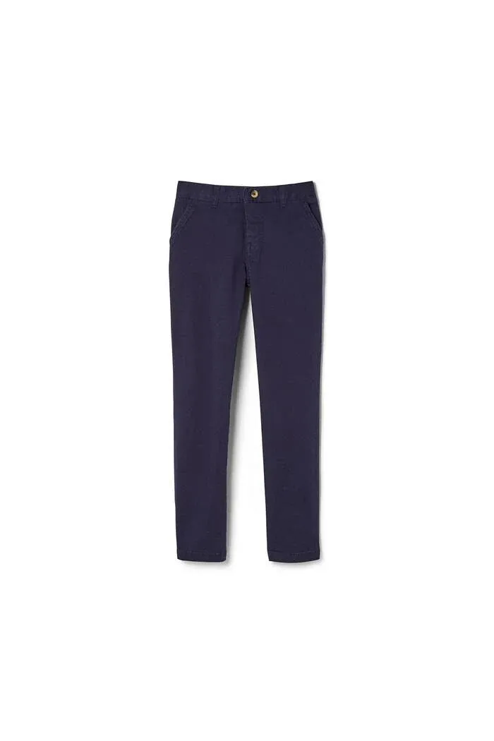 French Toast Boys' Straight Fit Stretch Twill Chino Pant