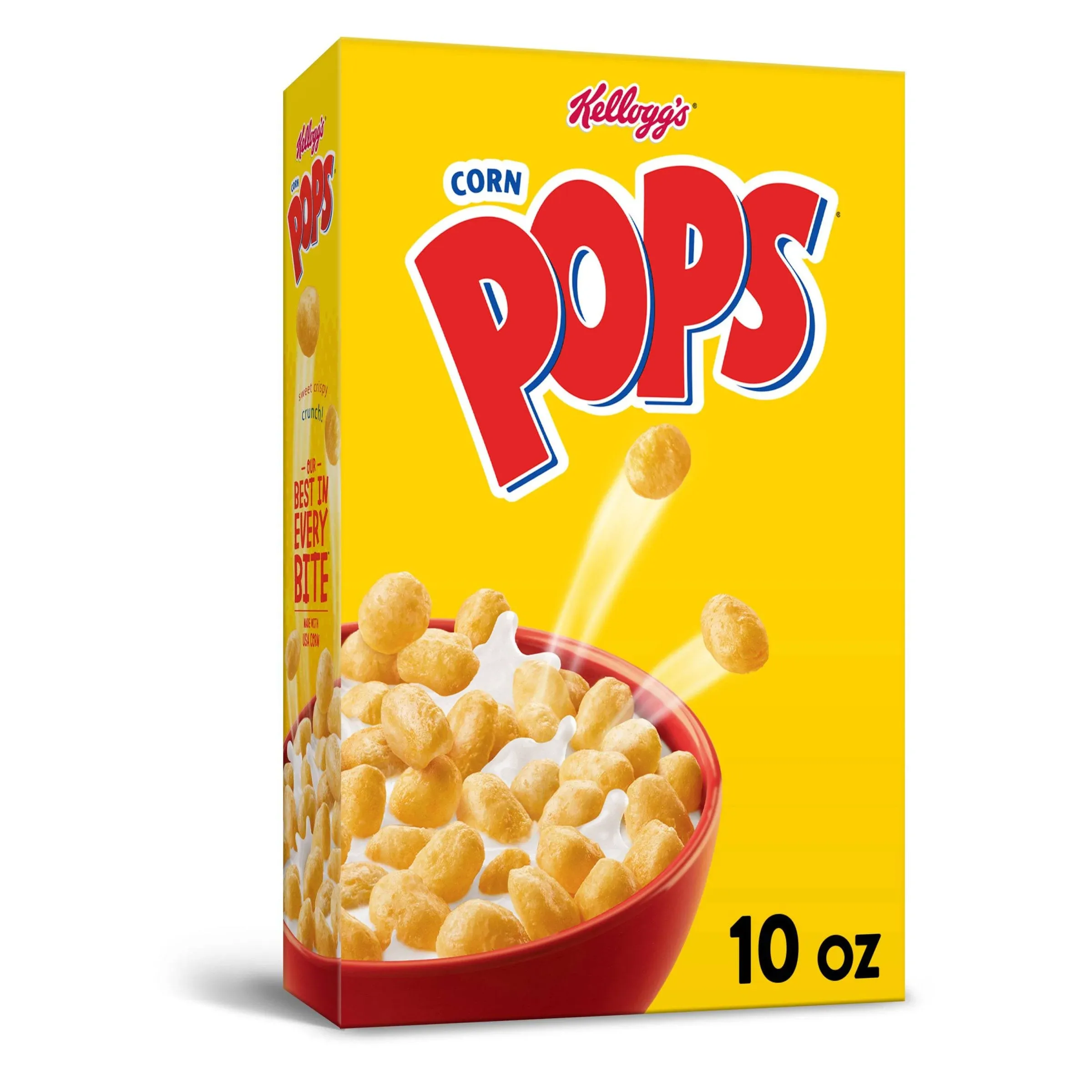 Corn Pops Cereal, Sweetened Corn