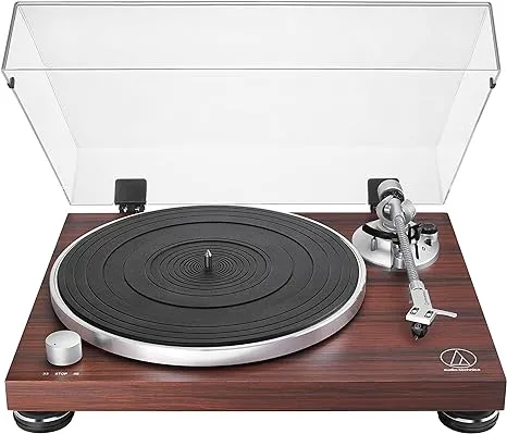 Audio-Technica AT-LPW50BT-RW Manual Belt-Drive Turntable, Rosewood