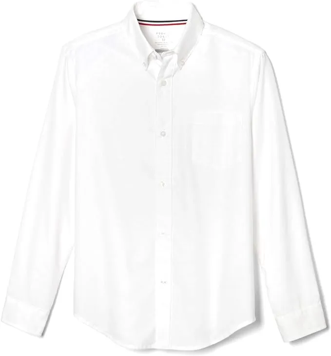 French Toast Boys' Long Sleeve Oxford Shirt