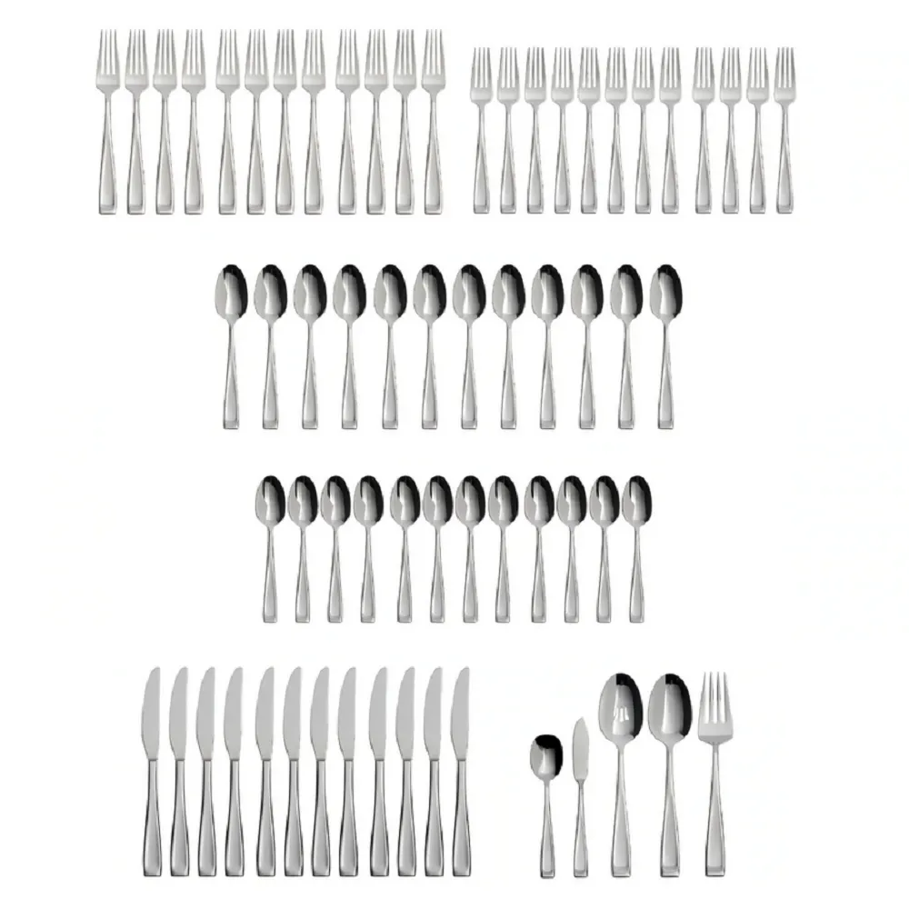 Oneida Moda 18/10 Stainless Steel 65pc. Flatware Set (Service for Twelve)