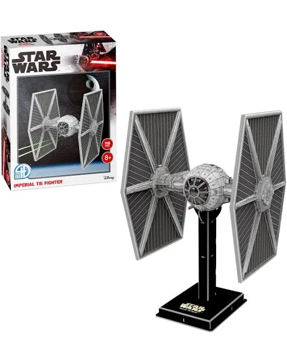 4D Cityscape Star Wars - Imperial Tie Fighter Paper Model Kit: 116 Pcs