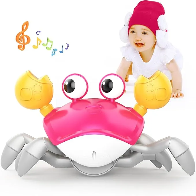 Yeaye Baby Crawling Crab Tummy Time Toys