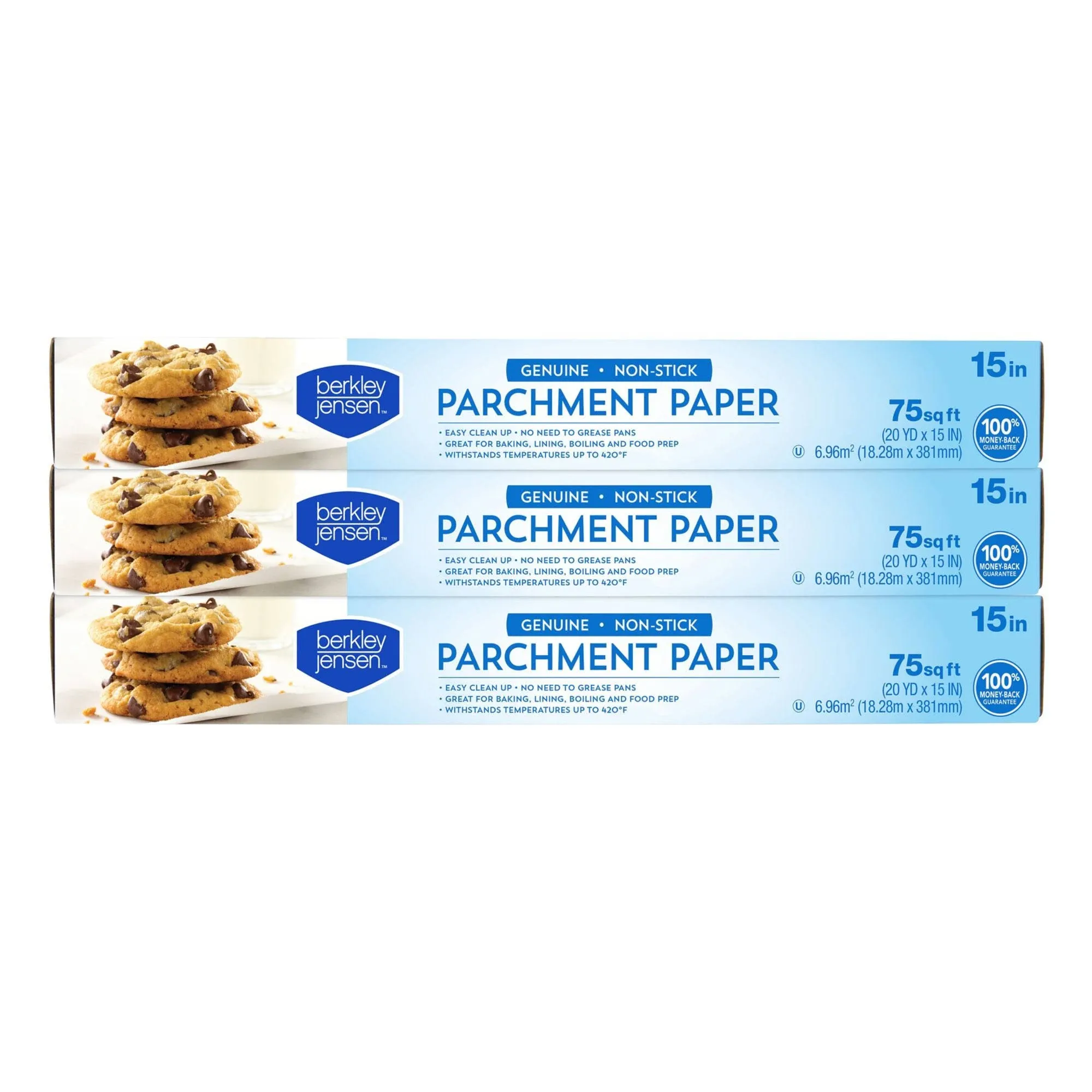 Berkley Jensen 15" Parchment Paper 3 Ct.