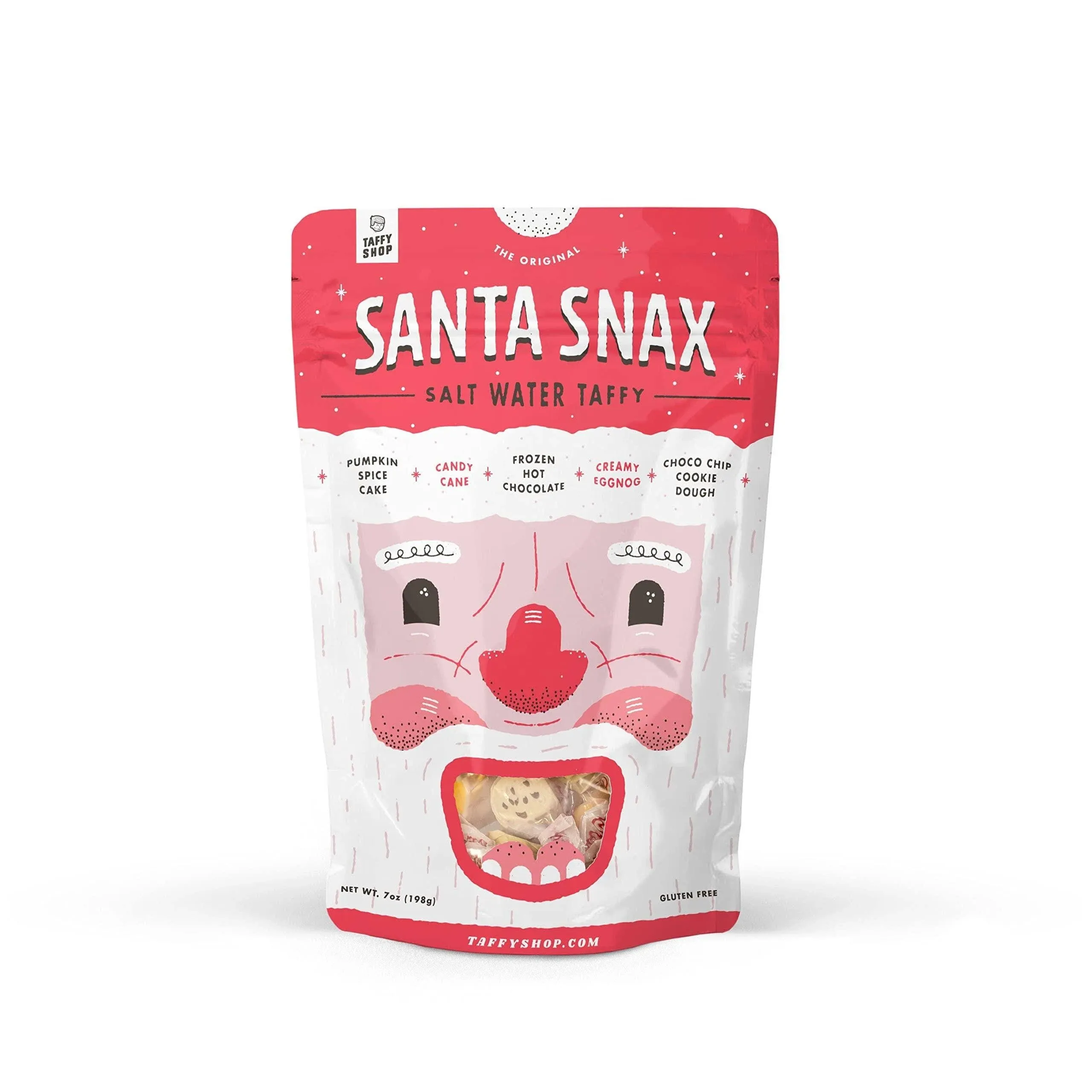 Taffy Shop Santa Snax Personal (7oz) Salt Water Super Soft Taffy