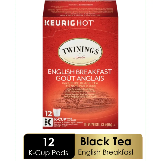 Twinings English Breakfast Black Tea K-Cup Pods