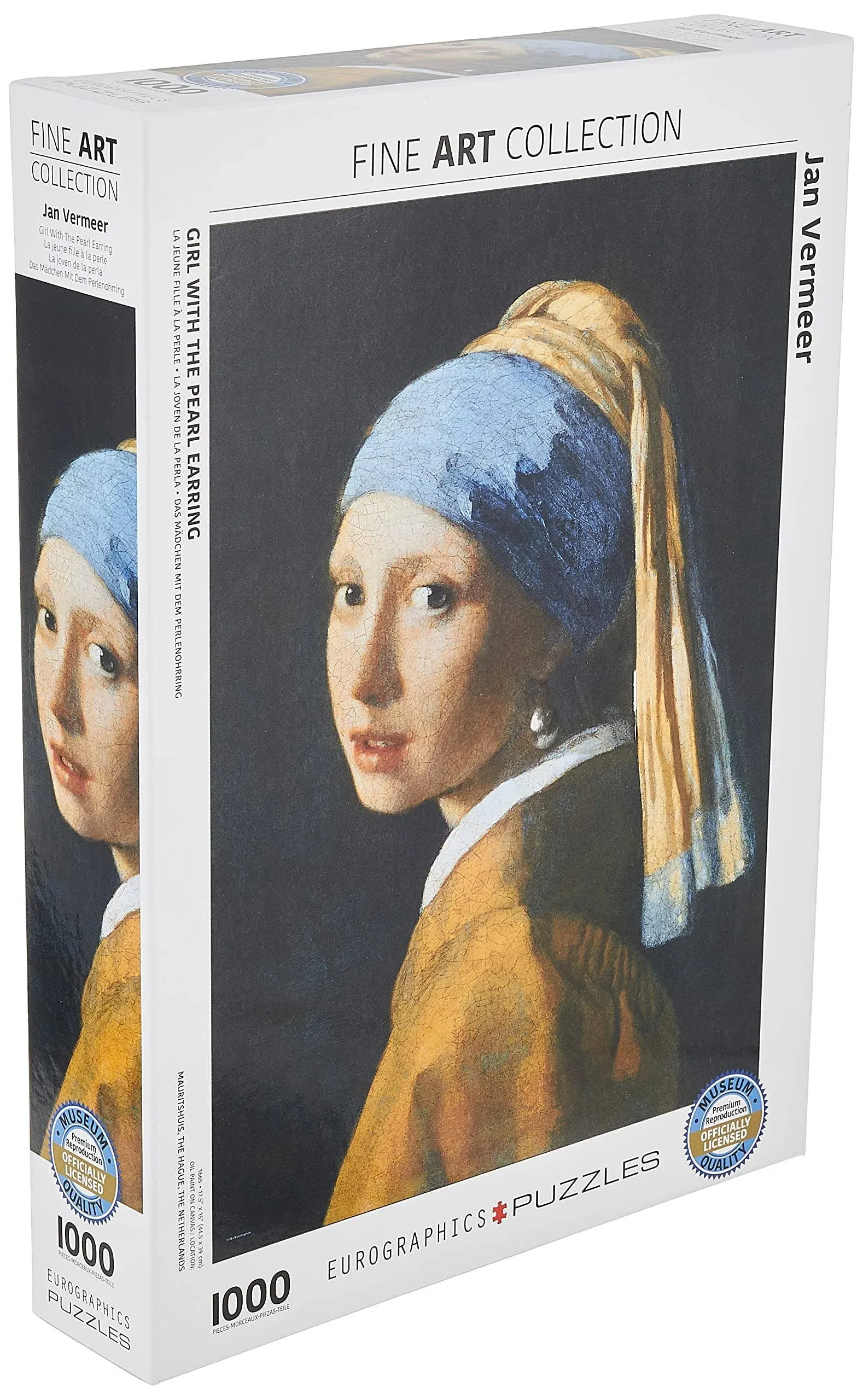 Girl with the Pearl Earring by Jan Vermeer de Delft 1000 Piece Jigsaw Puzzle