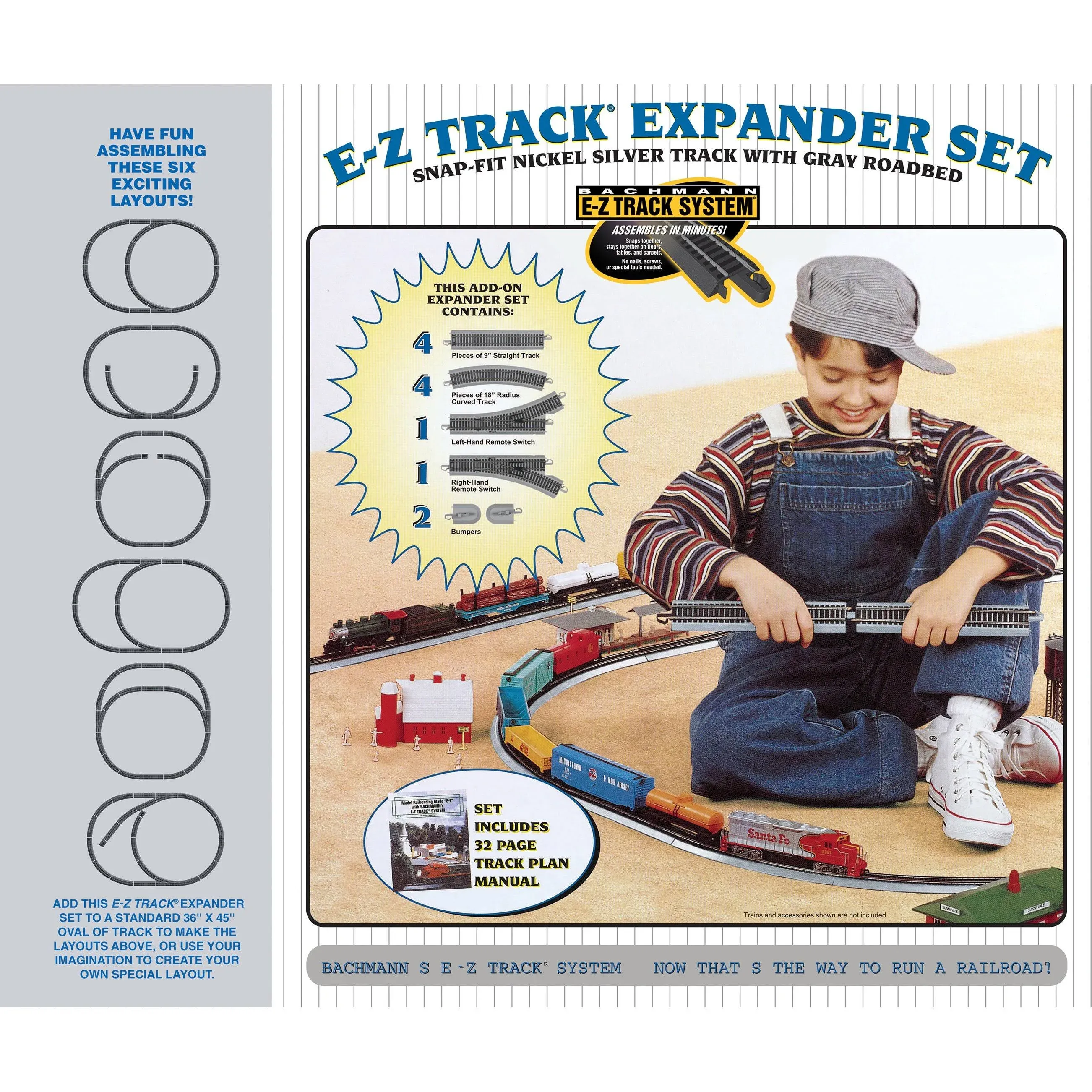 Bachmann E-Z Track Nickel Silver Layout Expander Set (HO Scale)