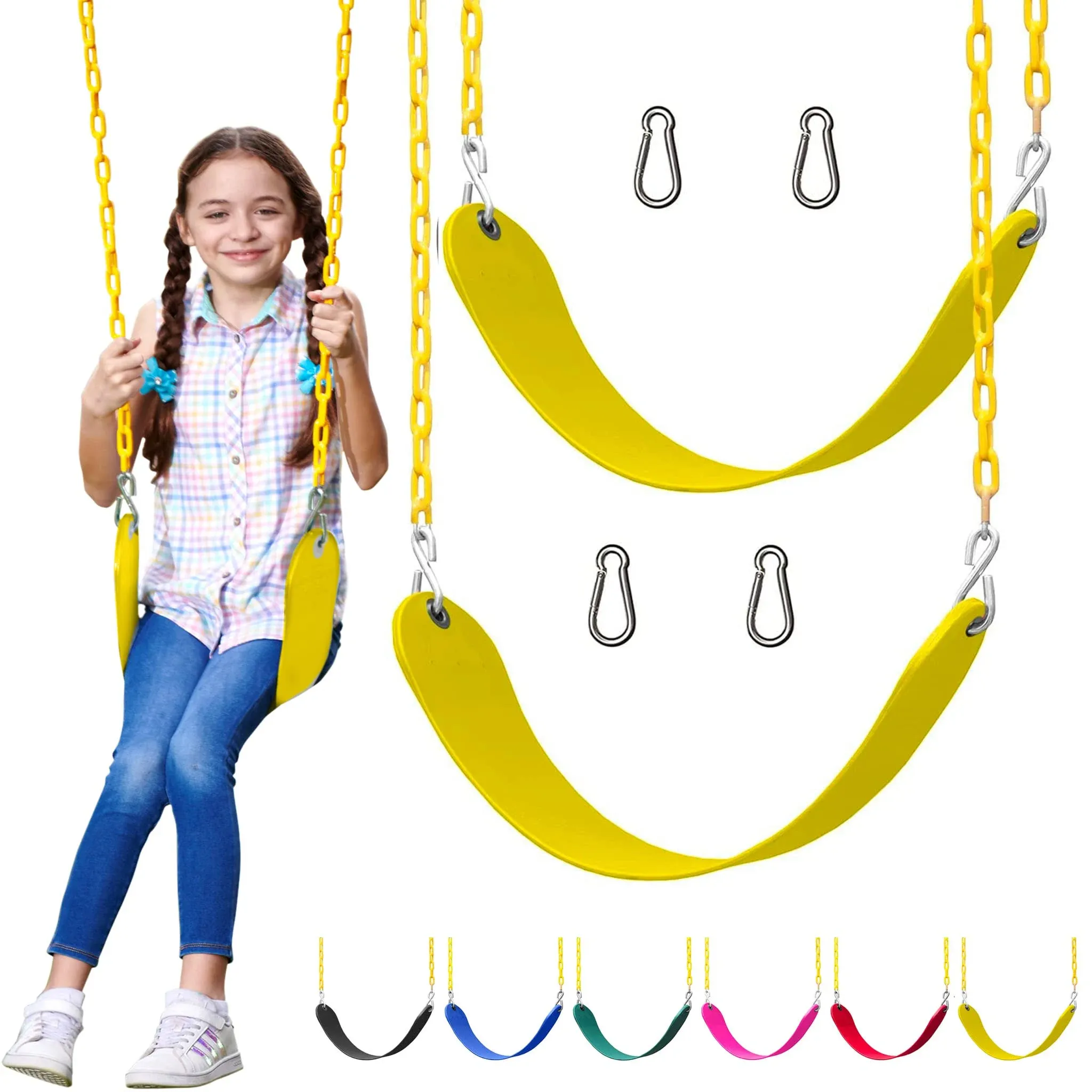 Jungle Gym Kingdom Swings for Outdoor Swing 2 Swing Seat Replacement Chains