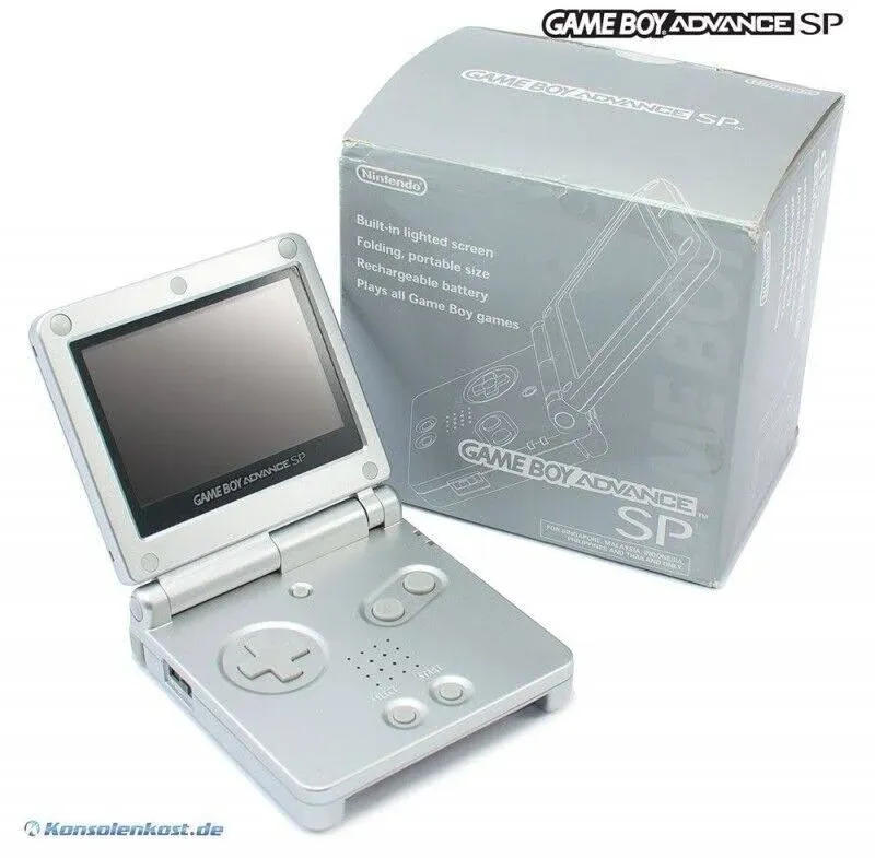 Nintendo Game Boy Advance SP Console- Silver (Renewed)