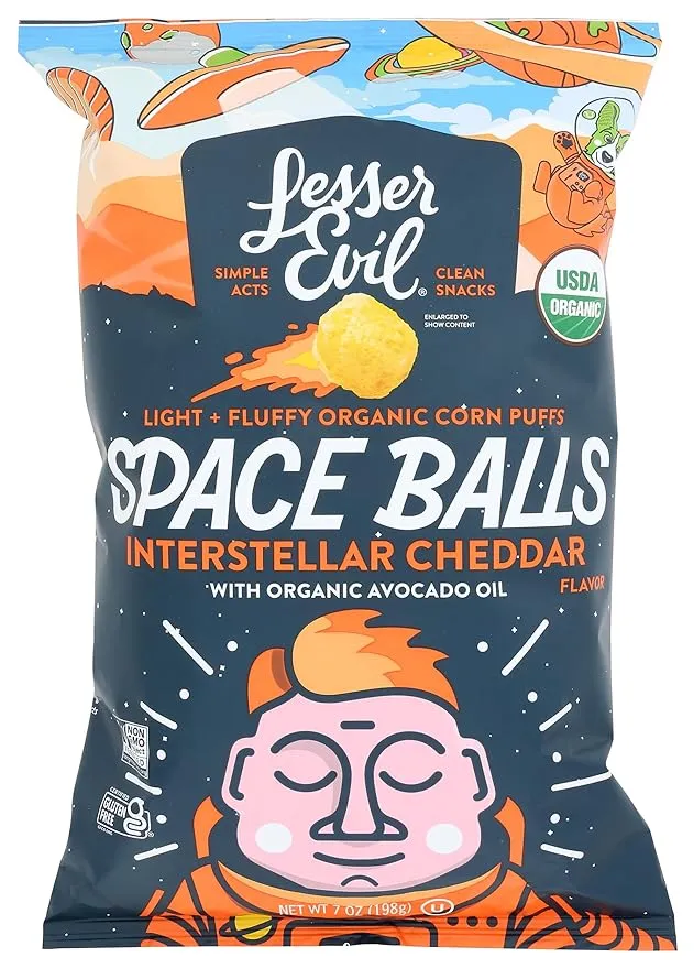 LesserEvil Interstellar Cheddar Space Balls