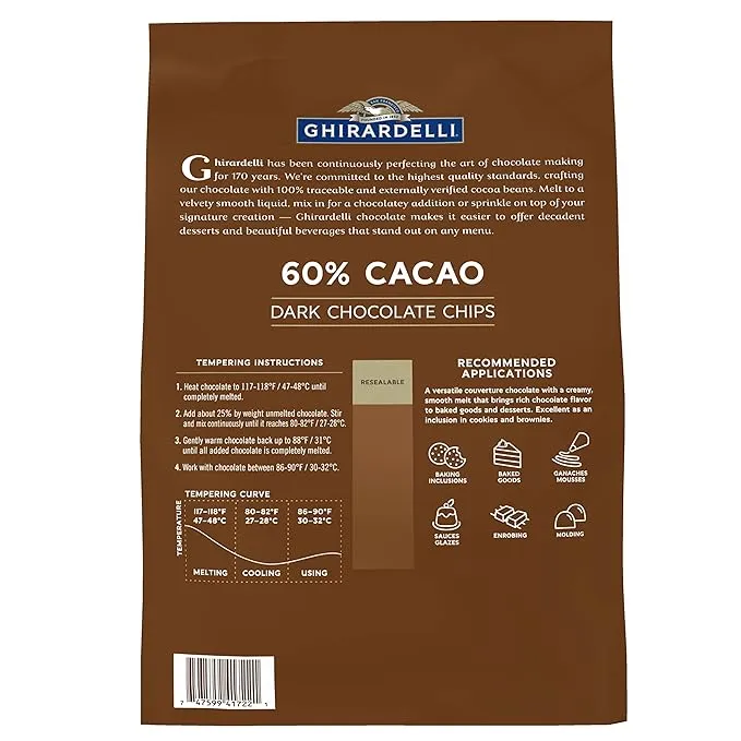 Ghirardelli 60% Cacao Dark Chocolate Chips