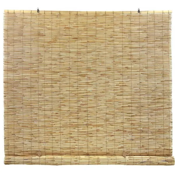 Radiance Cord Free, Roll-Up Reed Shade, Natural, 60" W x 72" L