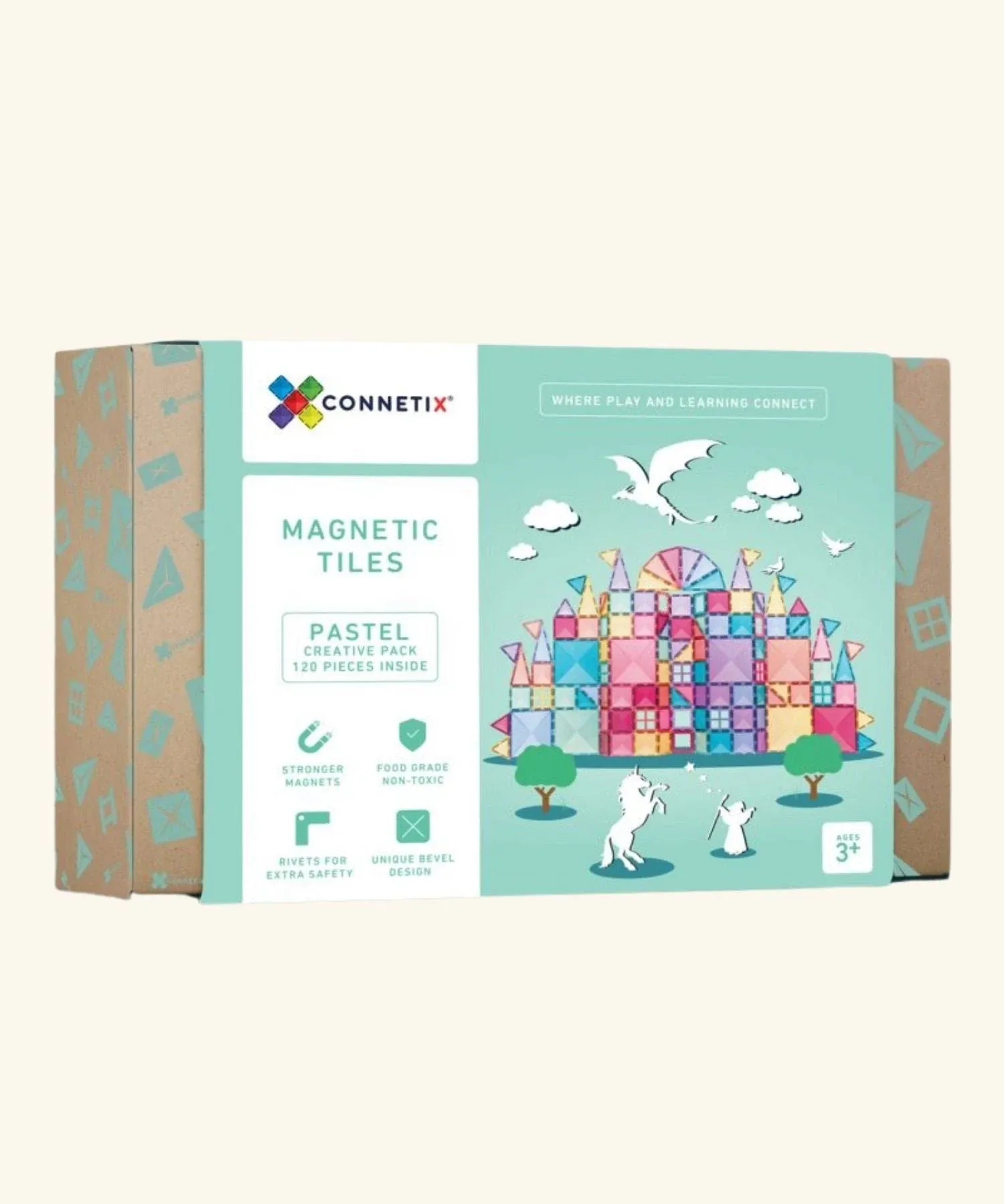 Connetix Tiles 120 Piece Pastel Creative Pack