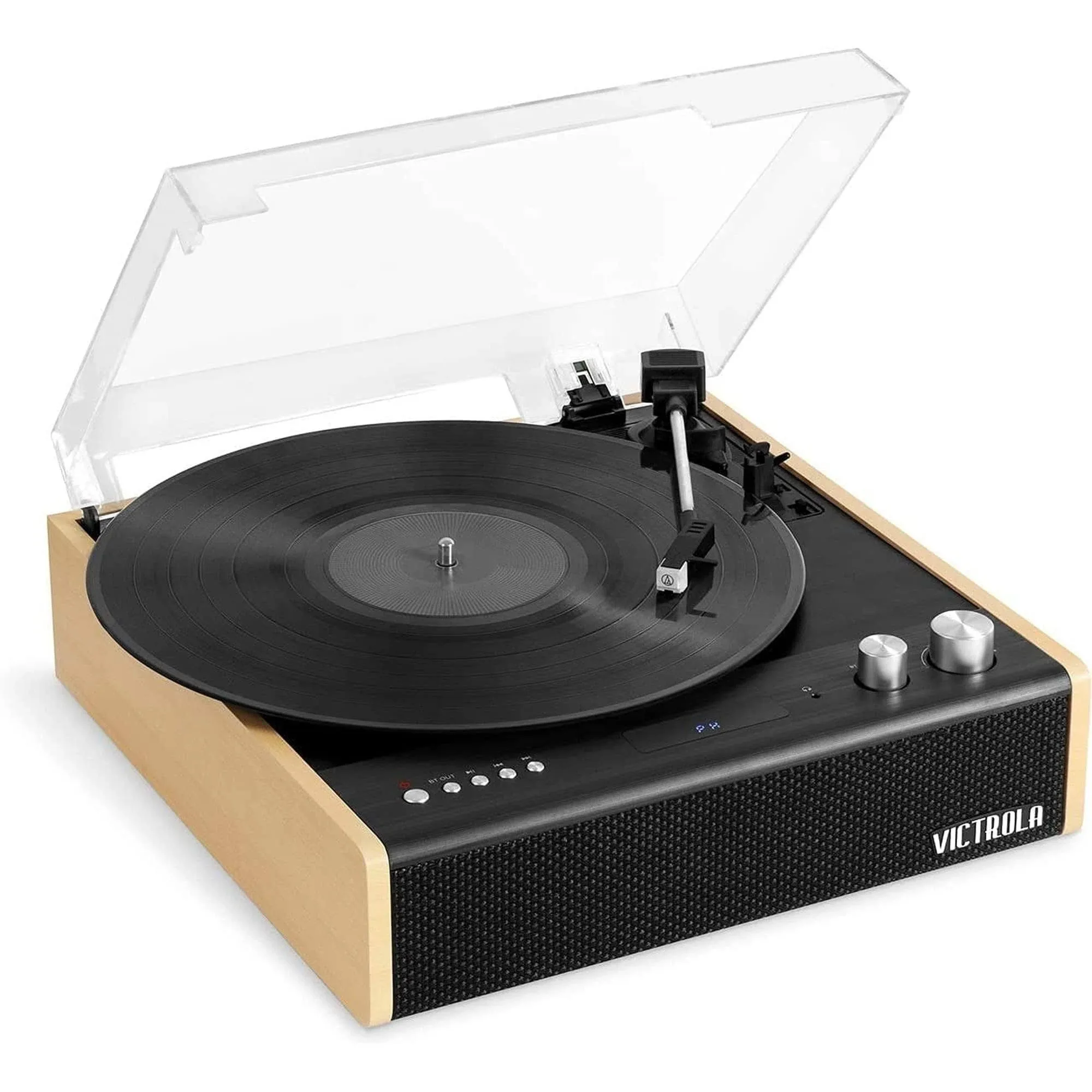 Victrola Eastwood Manual Three-Speed Turntable with Bluetooth - Bamboo