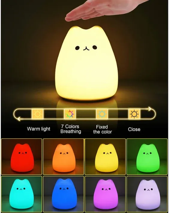 Cat Silicone Night Lamp (Various Designs)