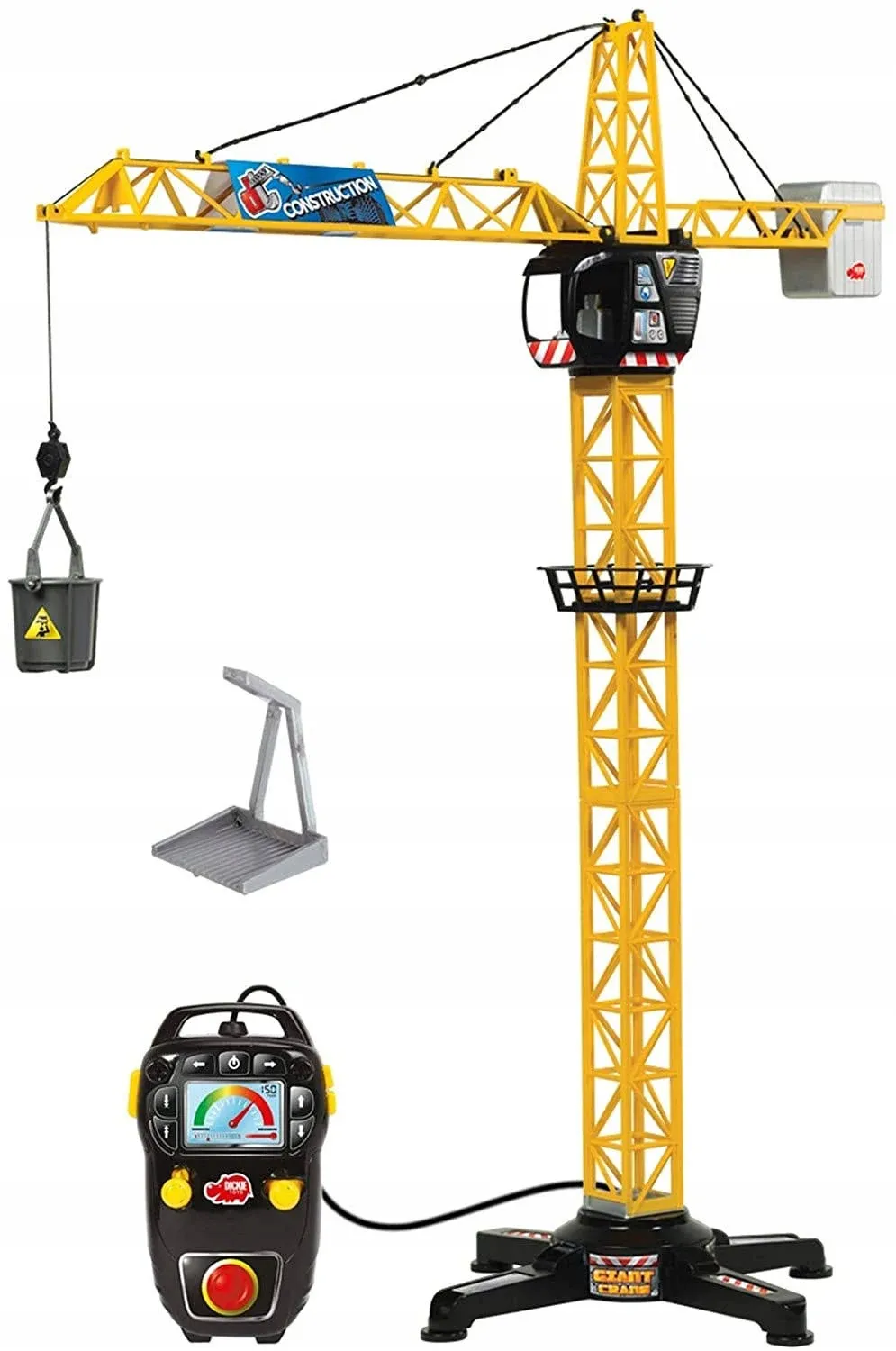 Dickie Toys 40&#034; Giant Crane Playset , Yellow 