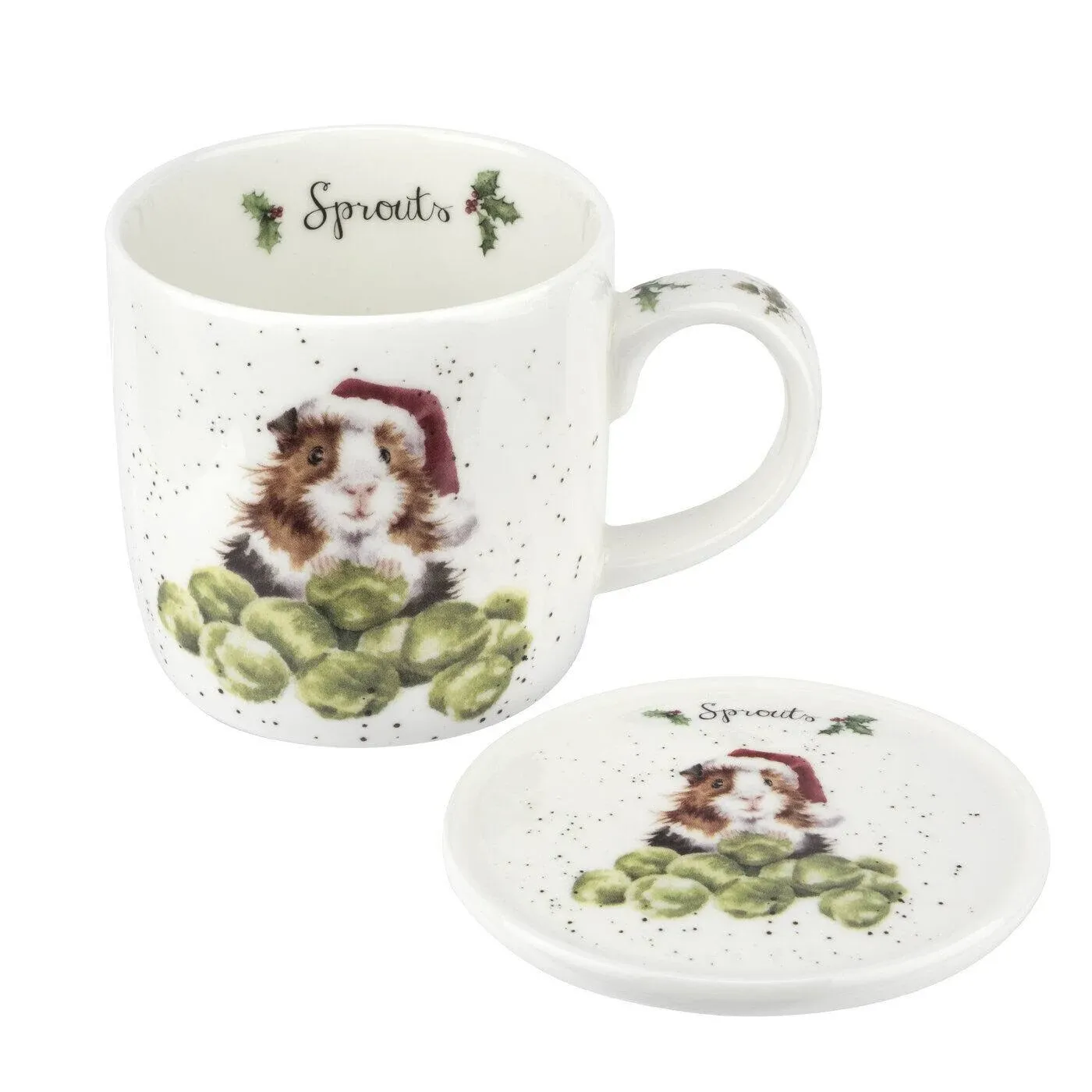 Sprouts Fine Bone China Mug & Coaster Set