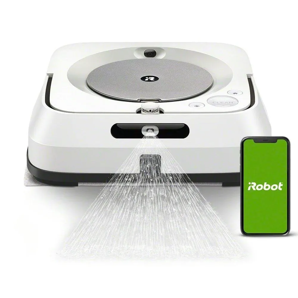 iRobot Braava Jet M6 (6012) Ultimate Robot Mop- Wi-Fi Connected, Precision Jet Spray, Smart Mapping, Works with Alexa, Ideal for Multiple Rooms,