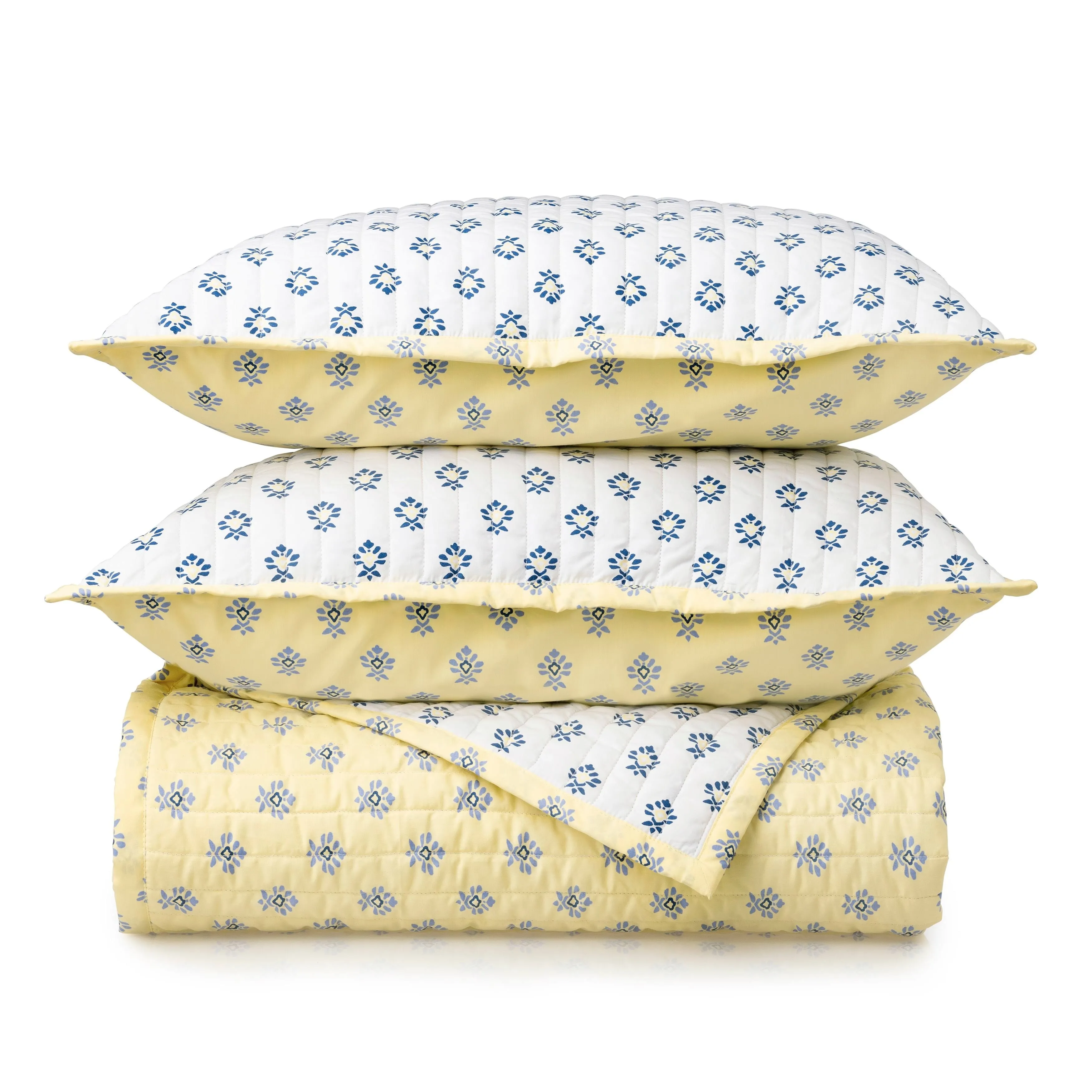 Martha Stewart Quilt Set, Naomi Block Print