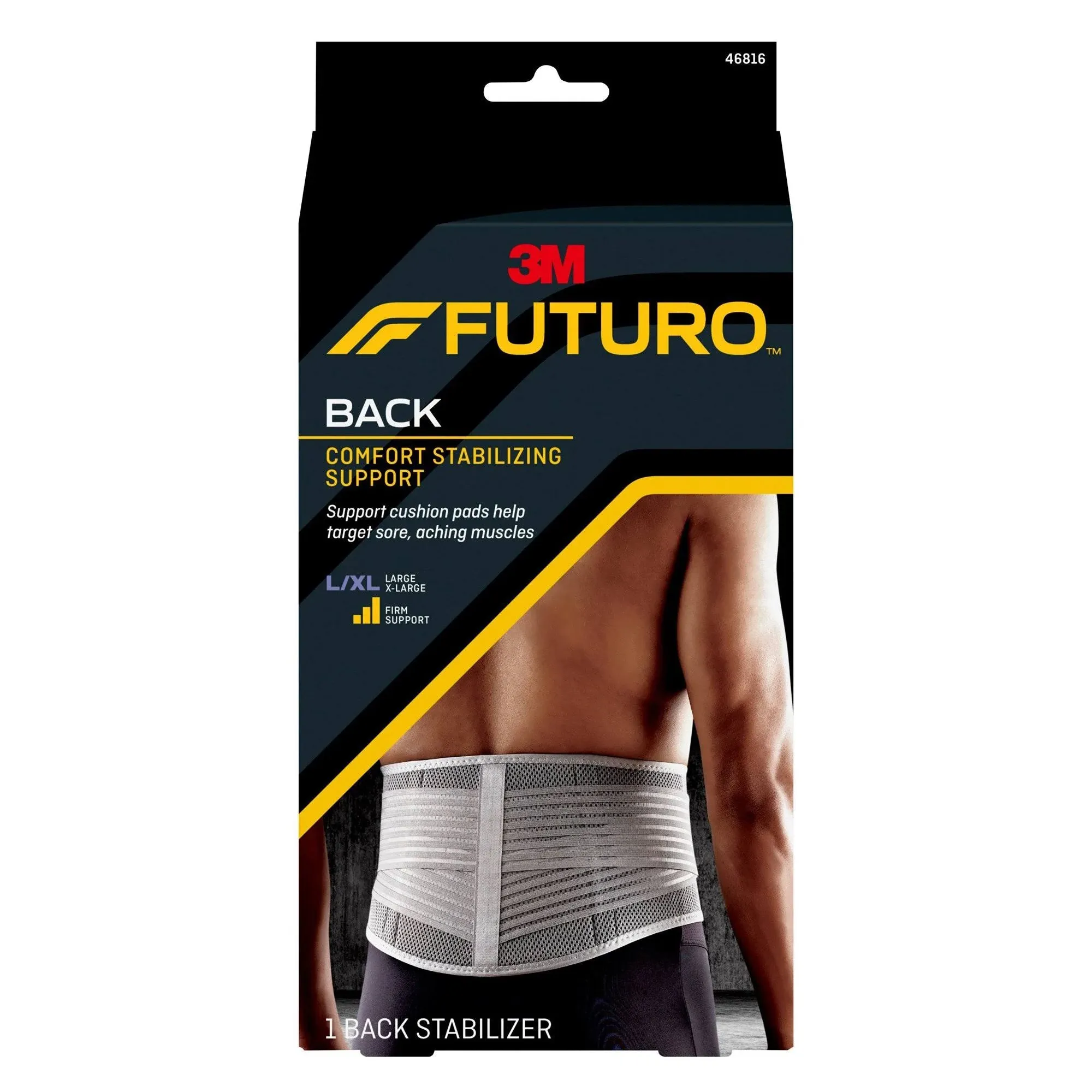 Stabilizing Back Support, L/XL, PK2