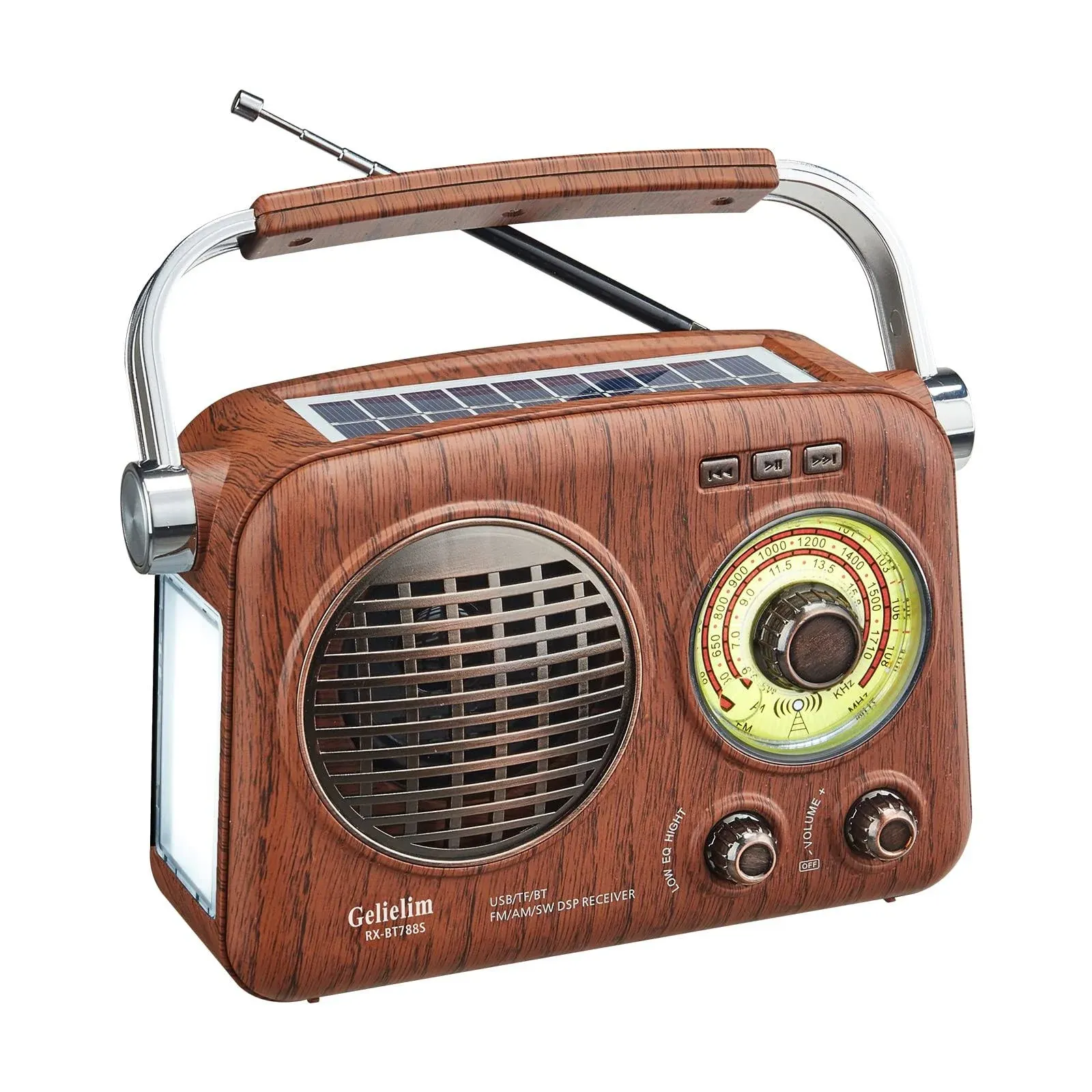 Gelielim Retro Portable Radio Am FM Shortwave Radio, Bluetooth Speaker Portable ...