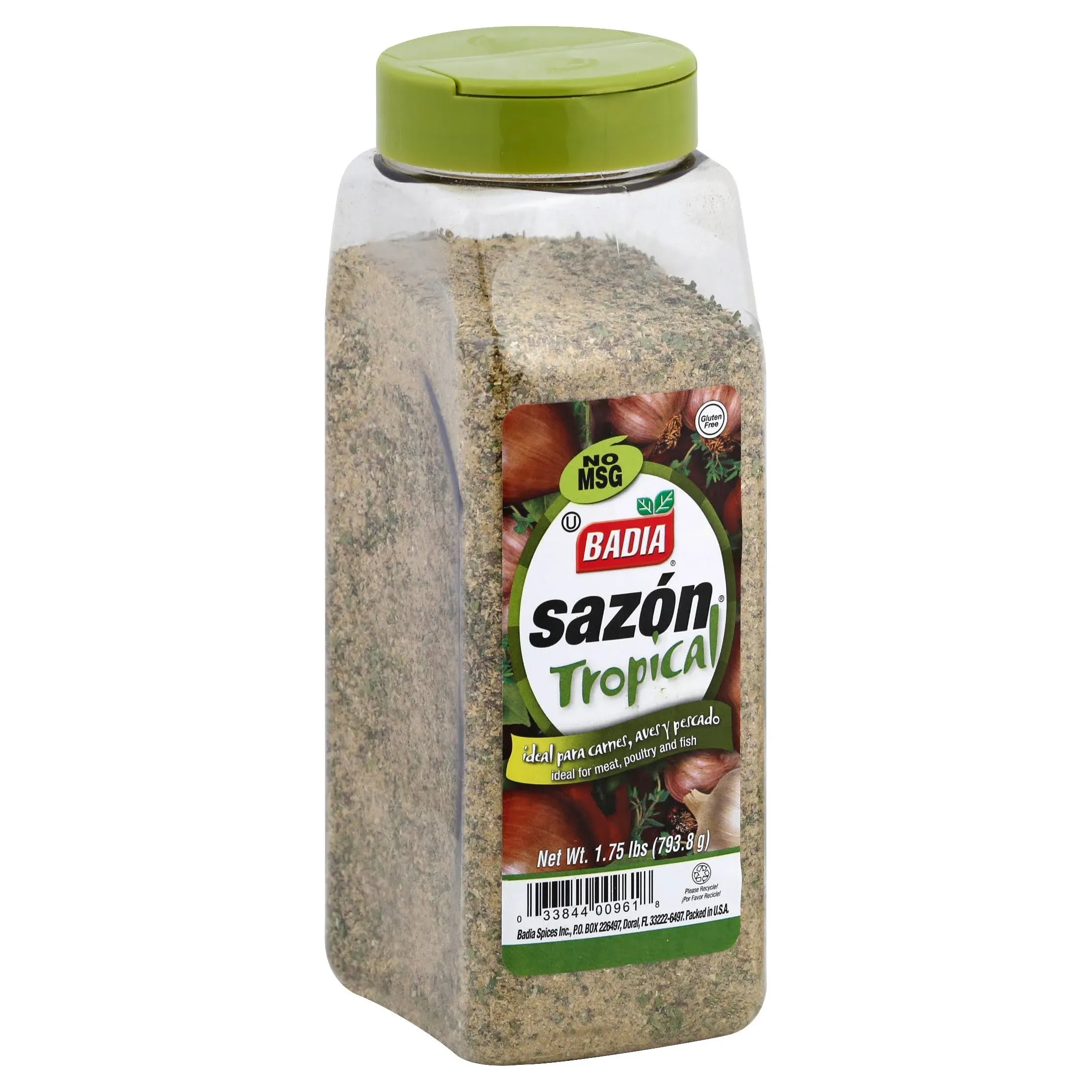 Badia Sazon Tropical seasoning  1.75 Lbs  ideal for Meat, Poultry &amp; Fish