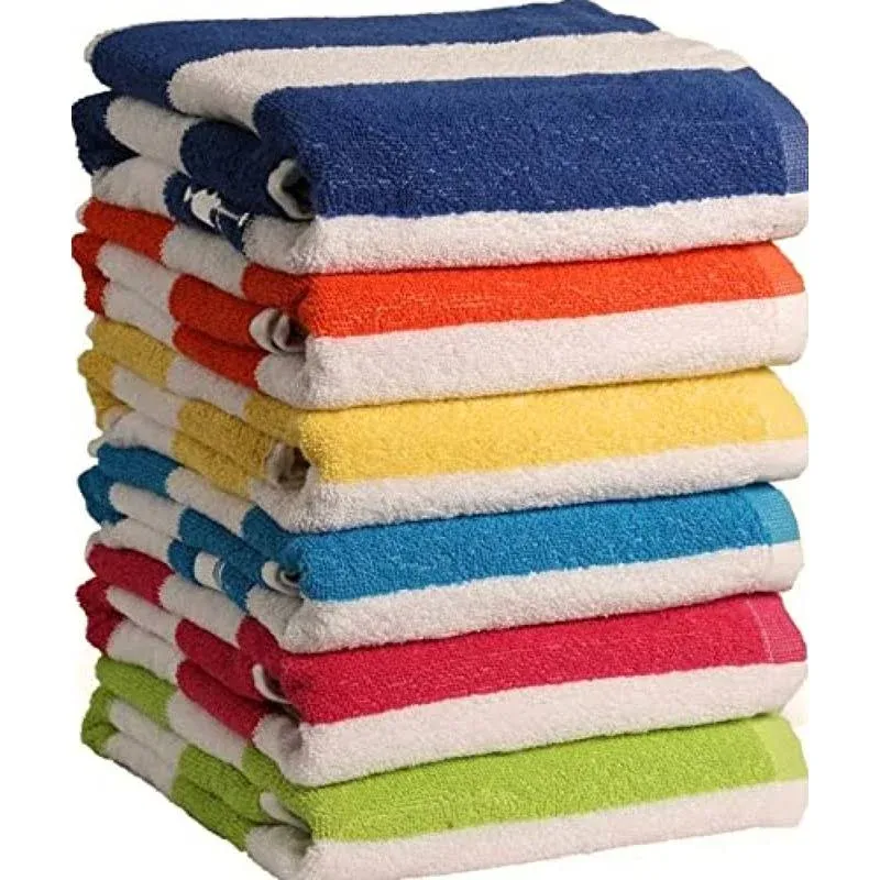 Quba Linen Cabana Stripe Bath Towel