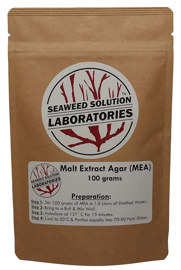 Malt Extract Agar (MEA) Dehydrated, 100 grams