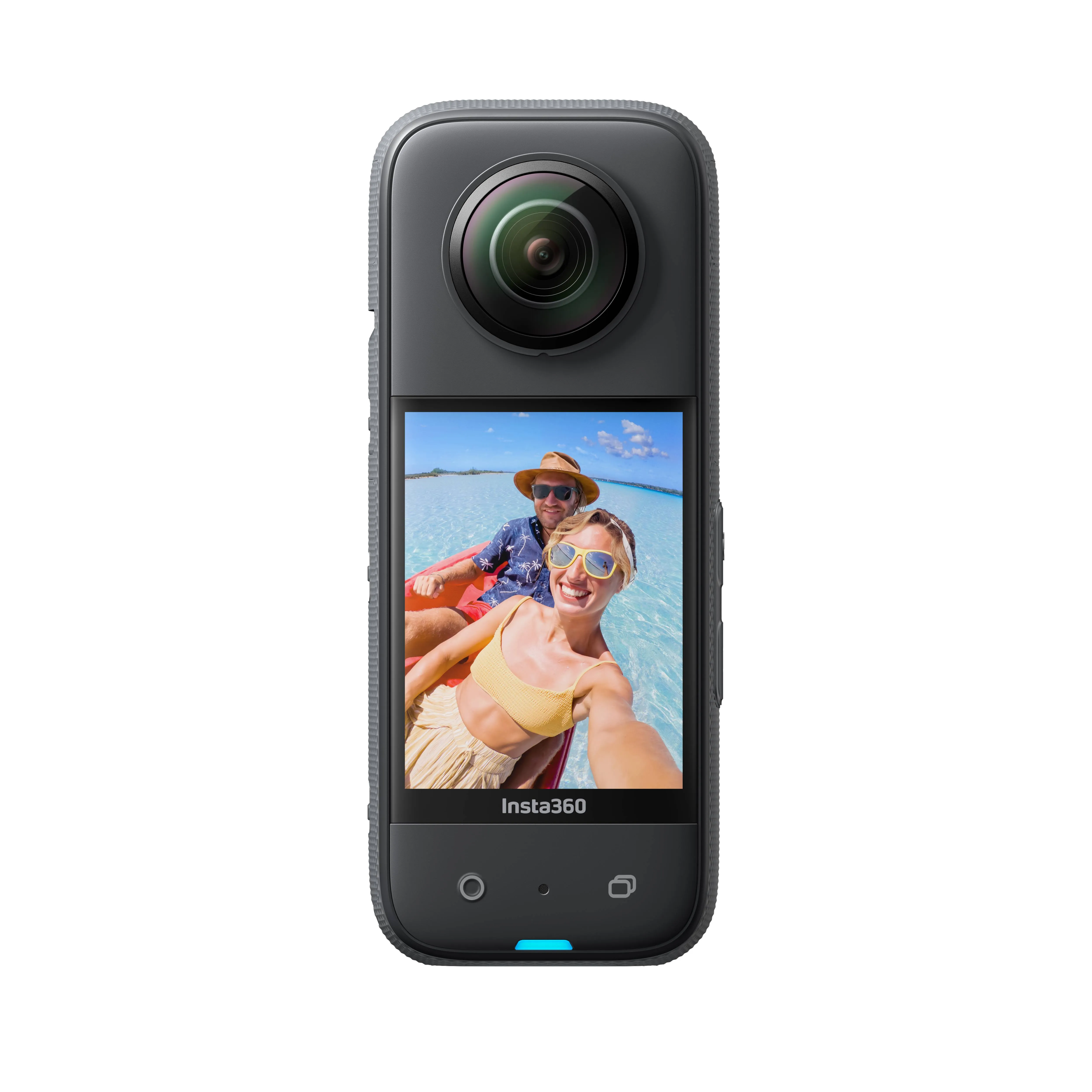 Insta360 X3 - Waterproof 360 Action Camera 1/2" 48MP Sensors 5.7K 360 Active HDR 72MP 360 Photo 4K Single-Lens 60fps 2.29" Touchscreen Live Stream with Extendable Selfie Stick and GPS Bluetooth Remote