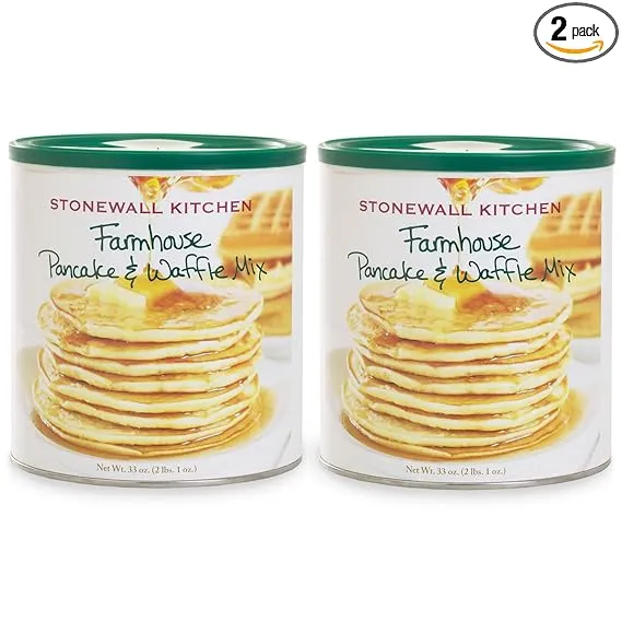 Stonewall Kitchen Farmhouse Pancake Waffle Mix 2 Pack 33 oz