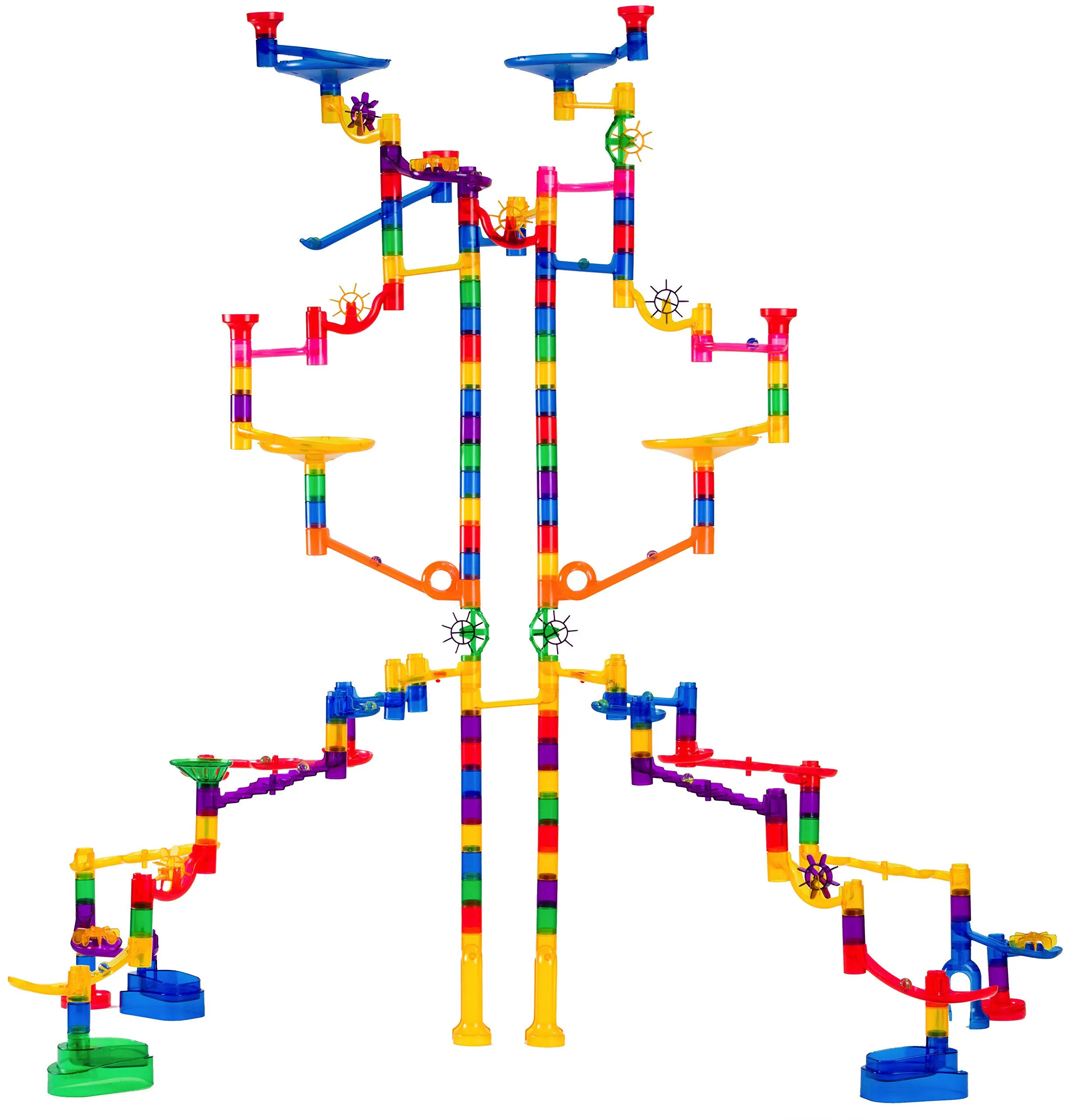 Marble Genius Marble Run Extreme Set - 300 Complete Pieces + Free Instruction +