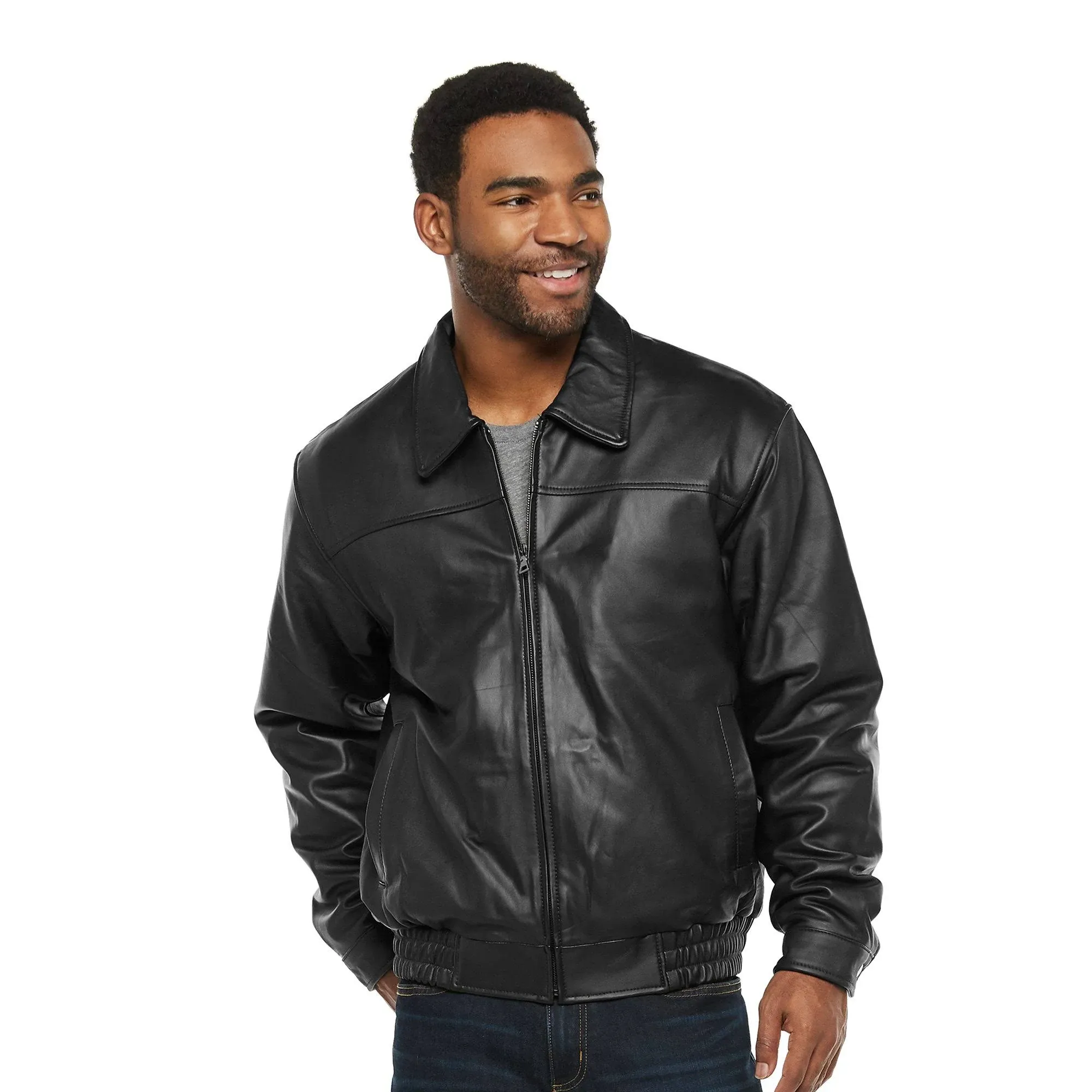 Victory Mens Leather Midweight Jacket