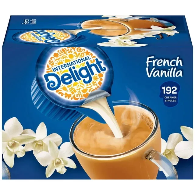 International Delight French Vanilla, 192 Count Single-Serve Coffee Creamers, Special Value 1 Pack