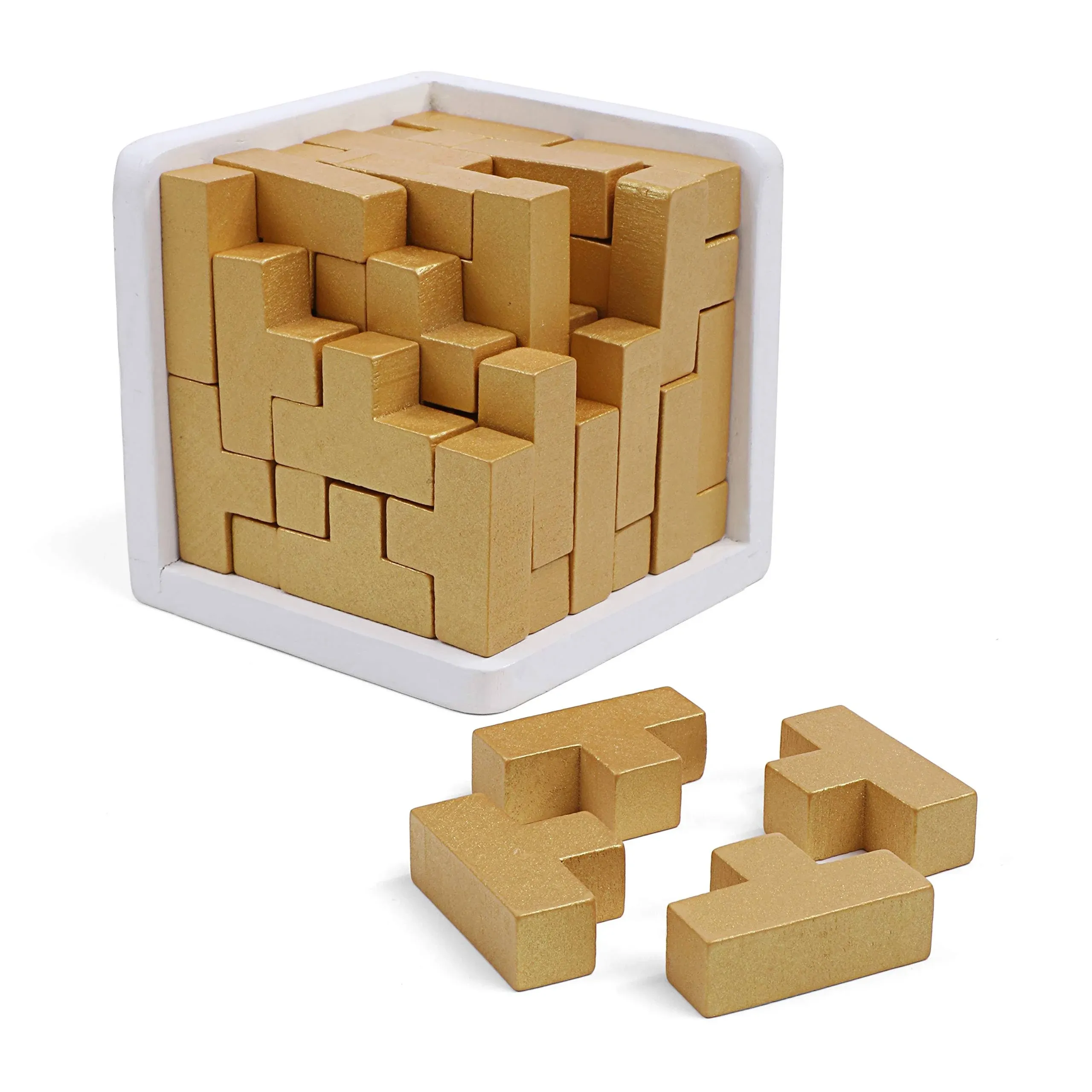 Sharp Brain Zone Original 3D Wooden Brain Teaser Puzzle