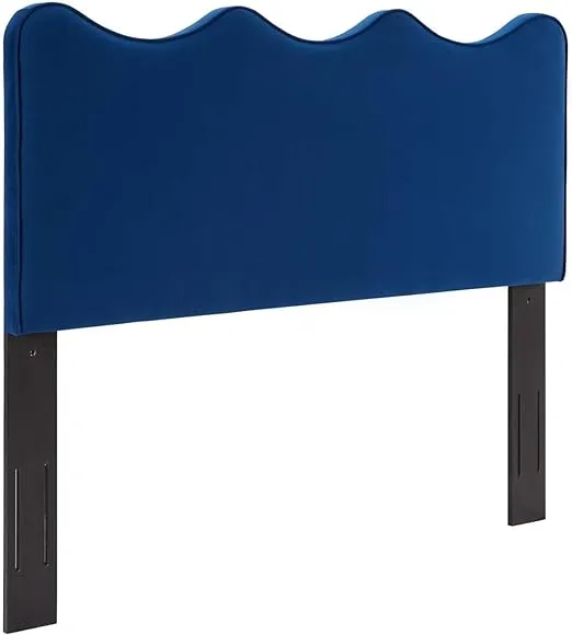 Modway Athena Performance Velvet Headboard, Twin, Navy