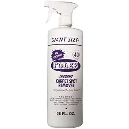 Instant Carpet Spot Remover Carpet Cleaner Folex 36 oz. New,