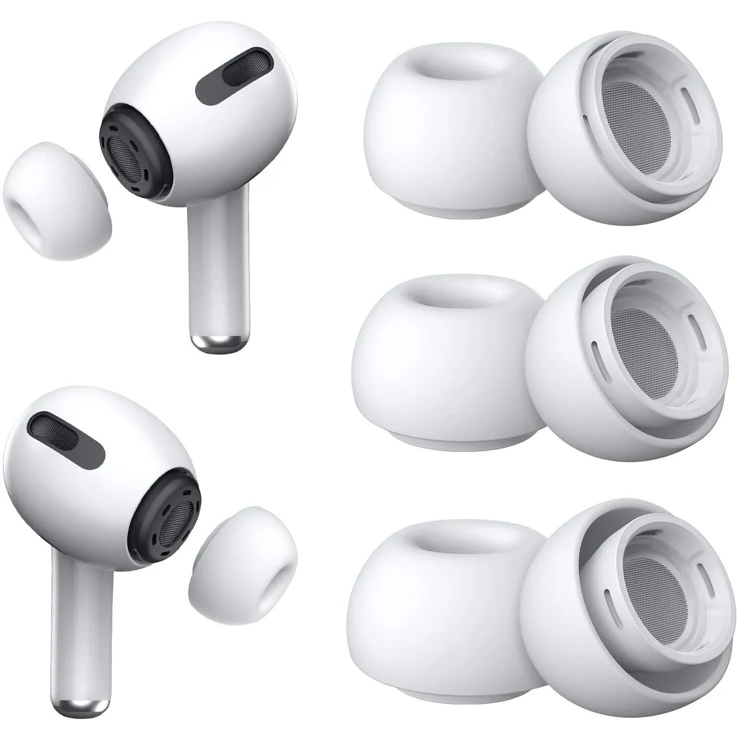 [3 Pairs] Replacement Ear Tips for Airpods Pro and Airpods Pro 2Nd Generation wi