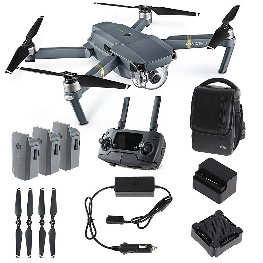 DJI Mavic Pro Combo Drone 4K Stabilized Camera Active Track Avoidance GPS