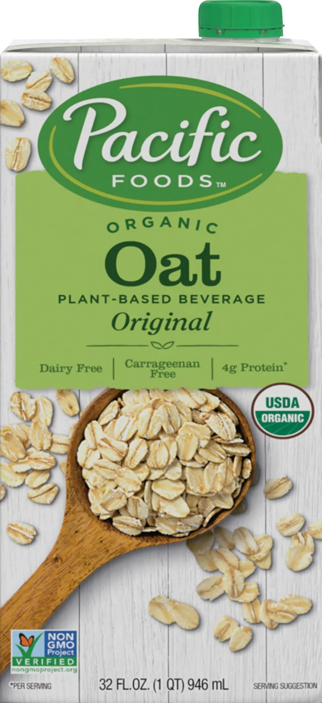 Pacific Foods Oat Beverage, Organic, Original - 32 fl oz