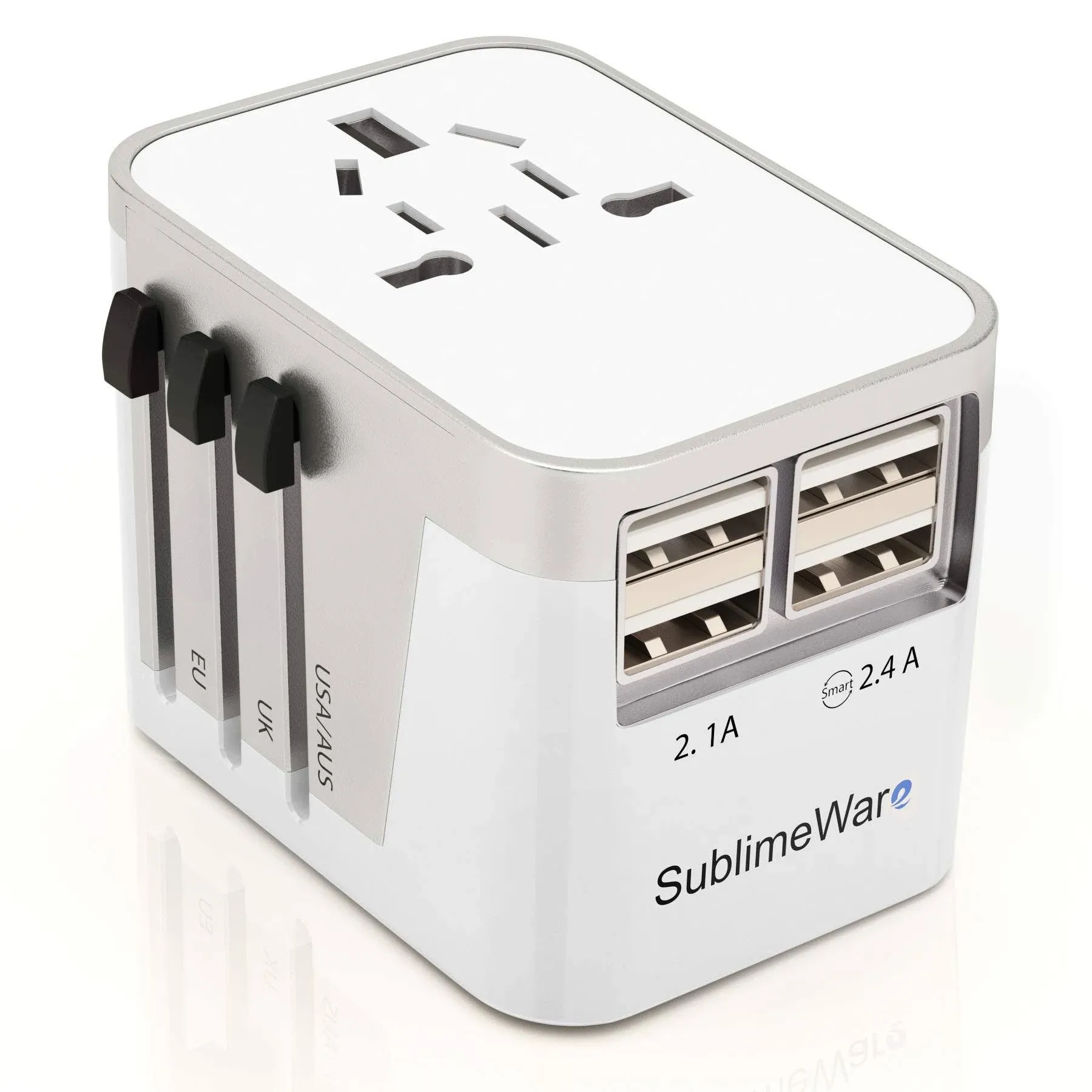 Power Plug Adapter - International Travel - w/4 USB Ports Work for 150+