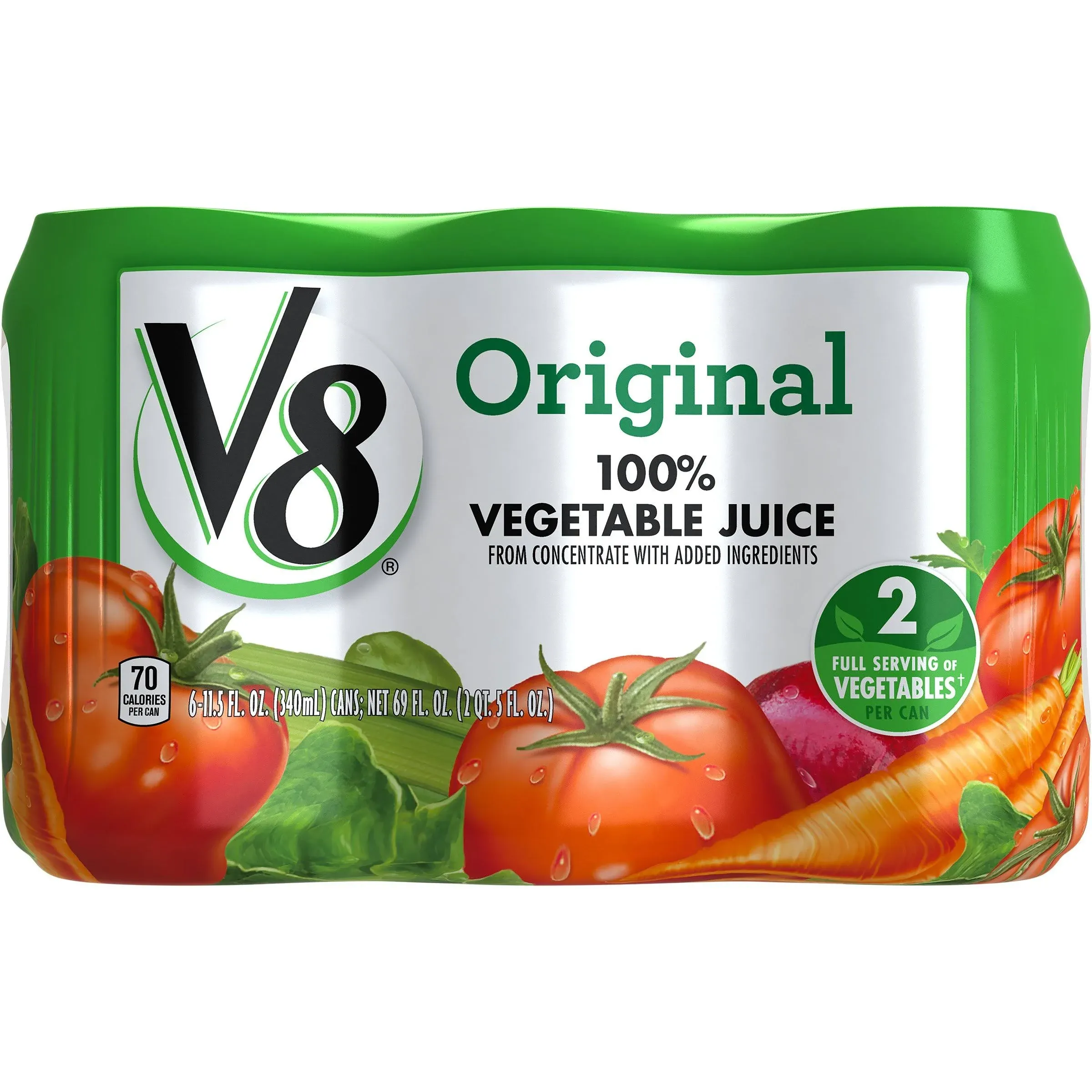 V8 Original 100% Vegetable Juice, 11.5 oz., 6 pack